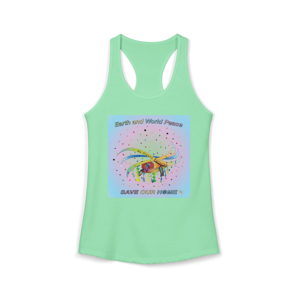 Stop Plastic Polution Turtle Tank Top