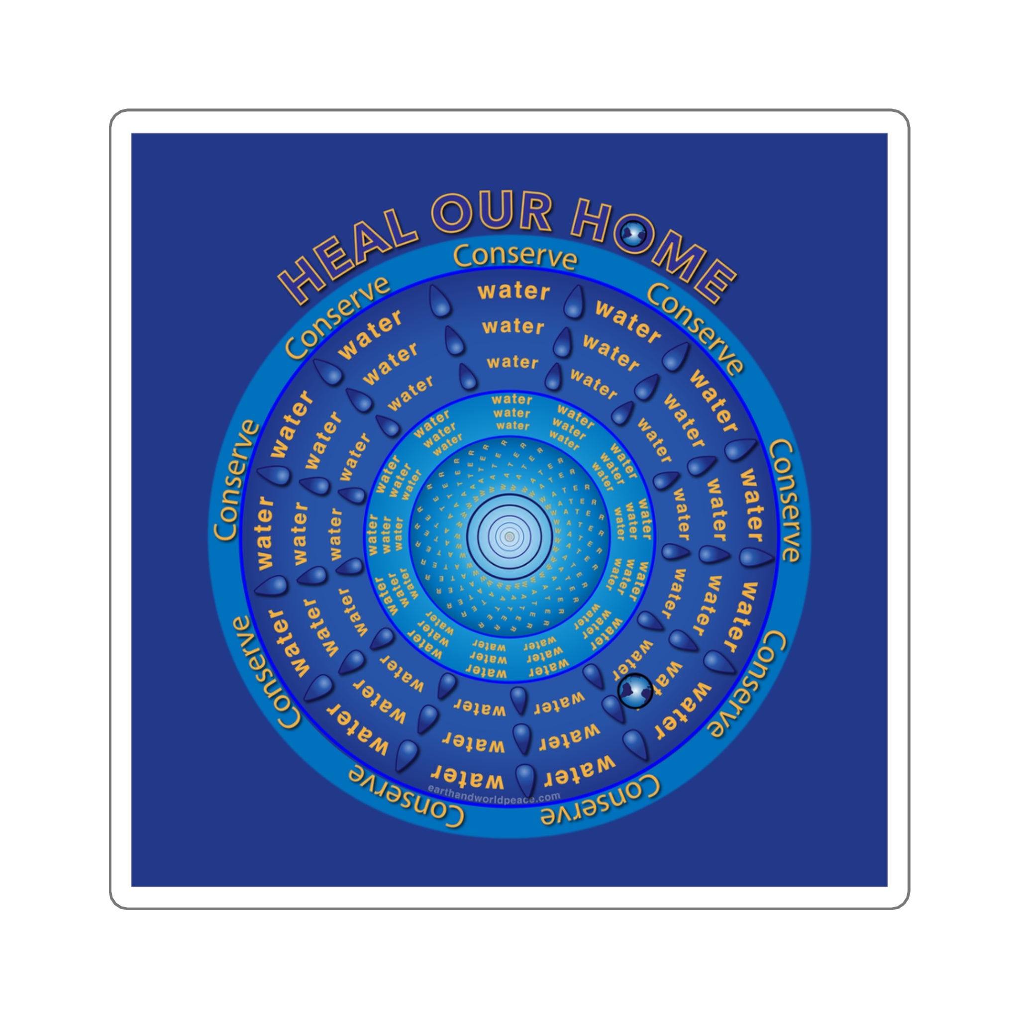 Conserve Water Sticker