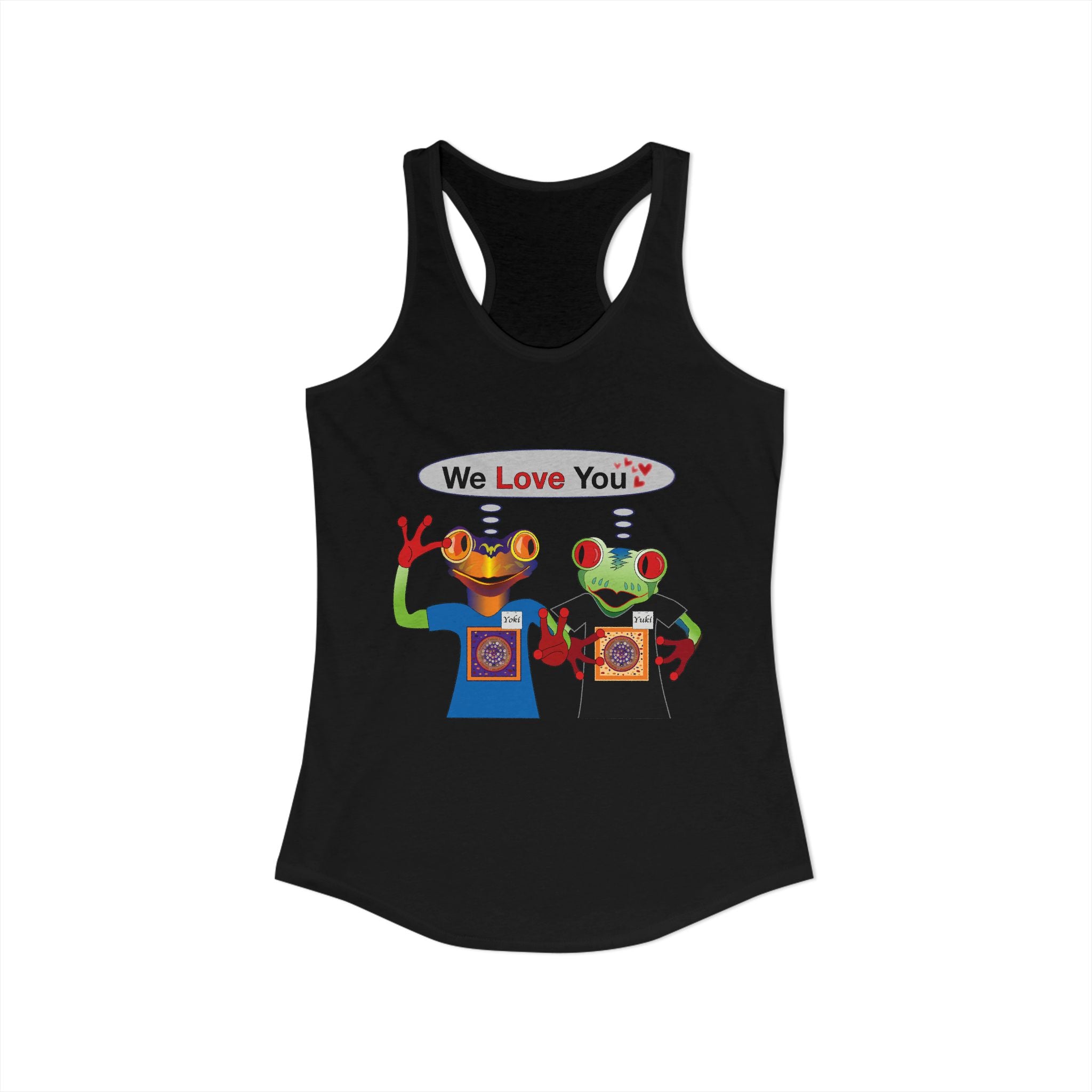 Frog Sticker Tank Tops We Love You