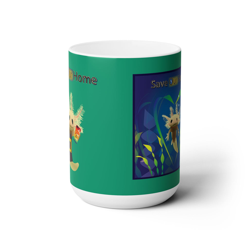 Axolotl Please Help Mug 15oz