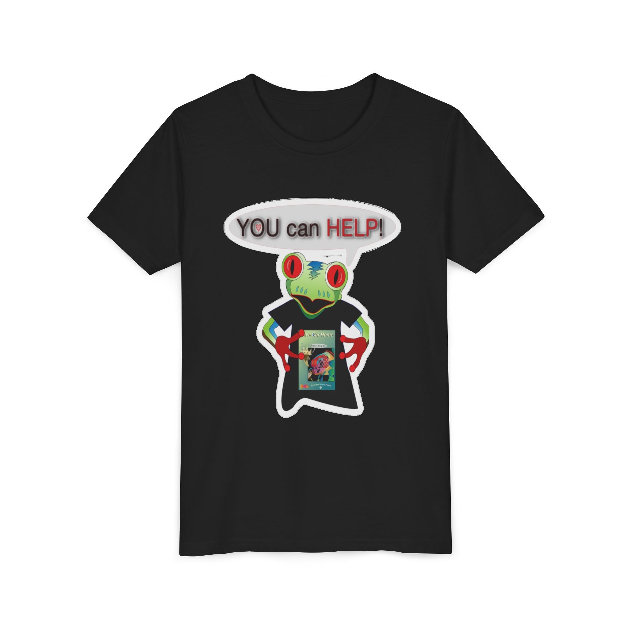 Mc Frog: You Can Help Sticker Tee