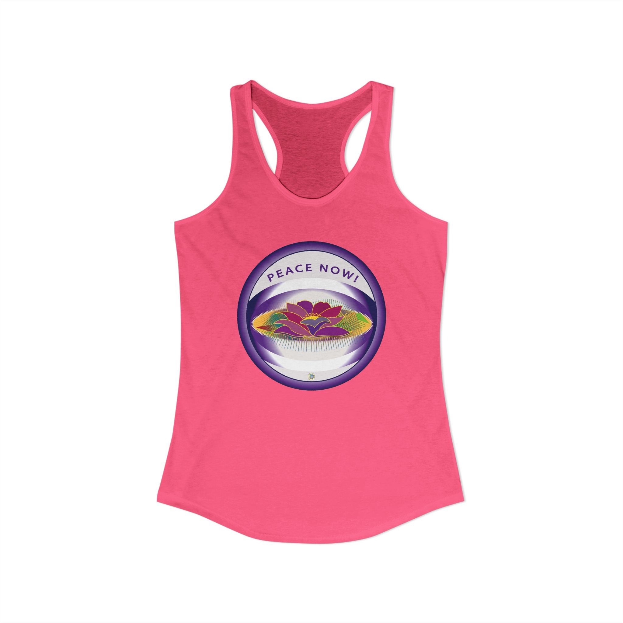 Lotus and Pad  Float Racerback Tank
