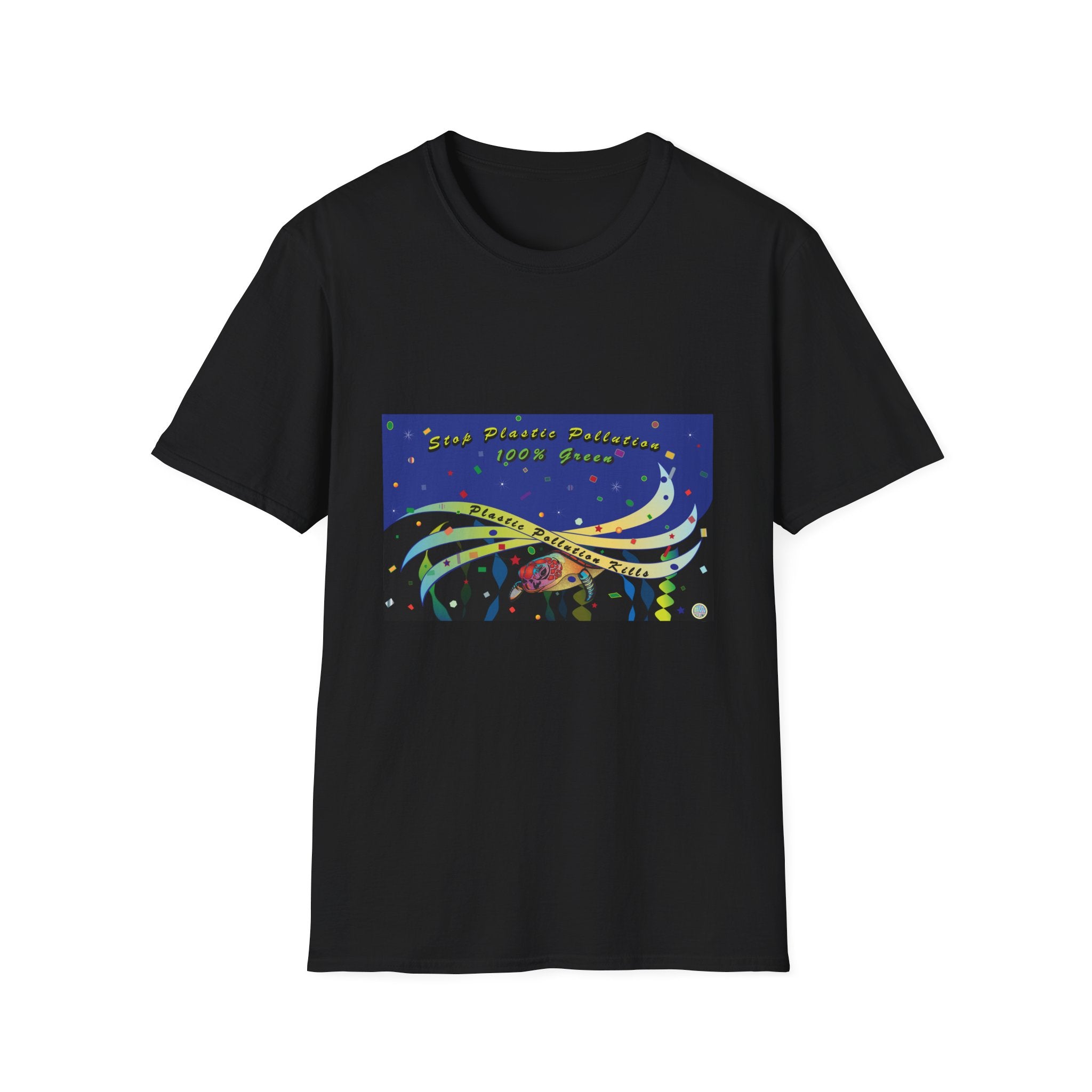 Stop Plastic Pollution Unisex Softstyle T-Shirt
