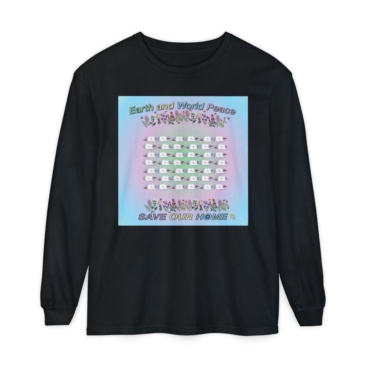Lotus Flowers Long Sleeve Tee