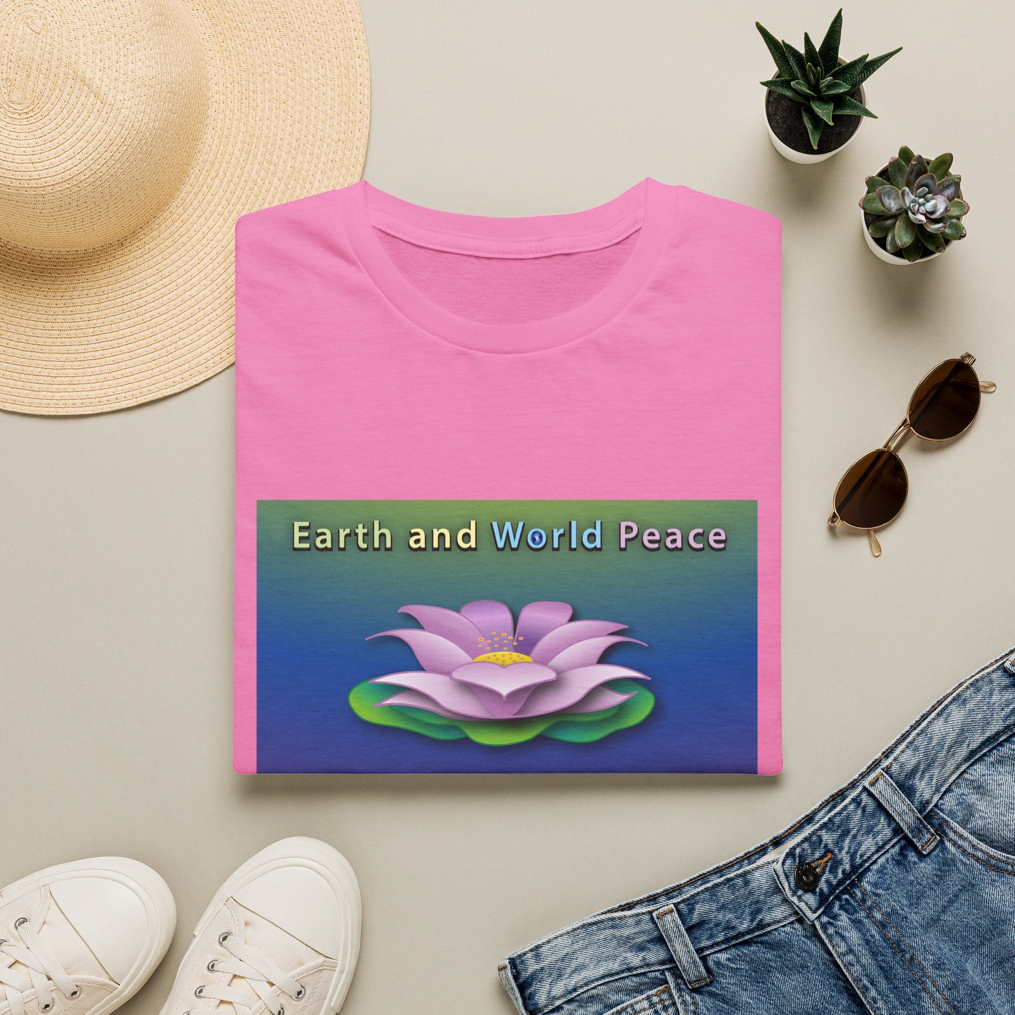 Floating Lotus Unisex Softstyle Tee