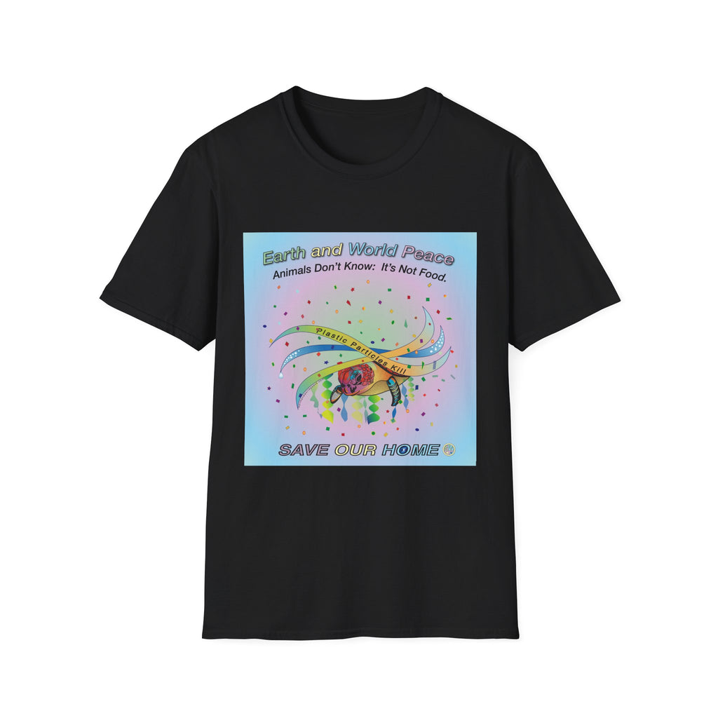 Plastic Pollution Turtle T-Shirt
