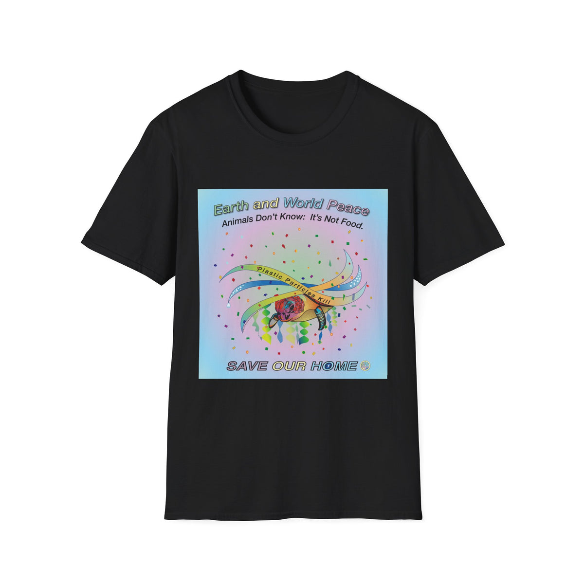 Plastic Pollution Turtle T-Shirt