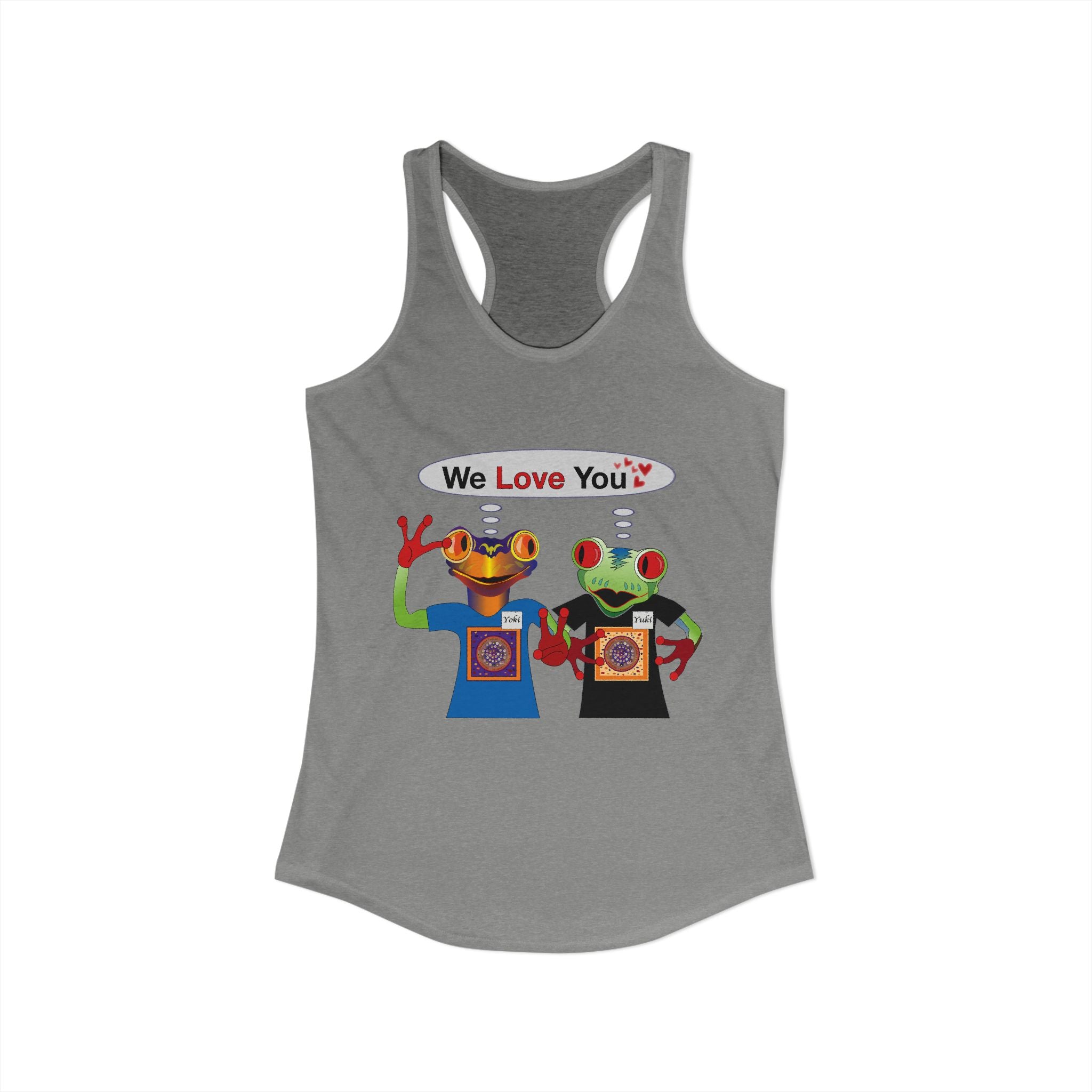 Frog Sticker Tank Tops We Love You