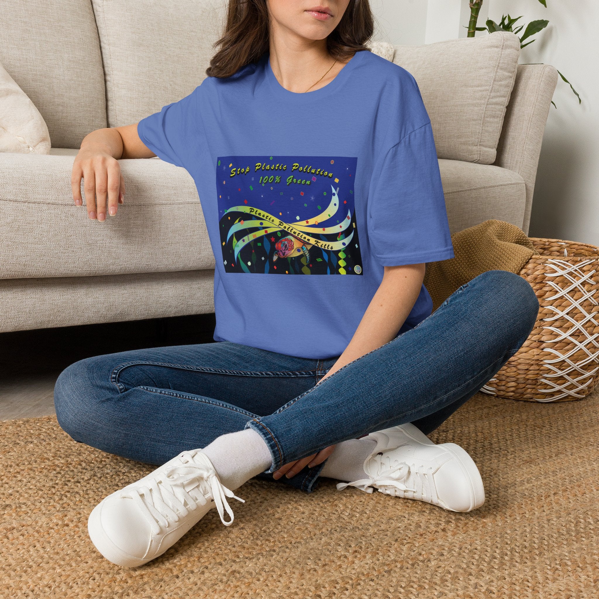 Stop Plastic Pollution Unisex Softstyle T-Shirt