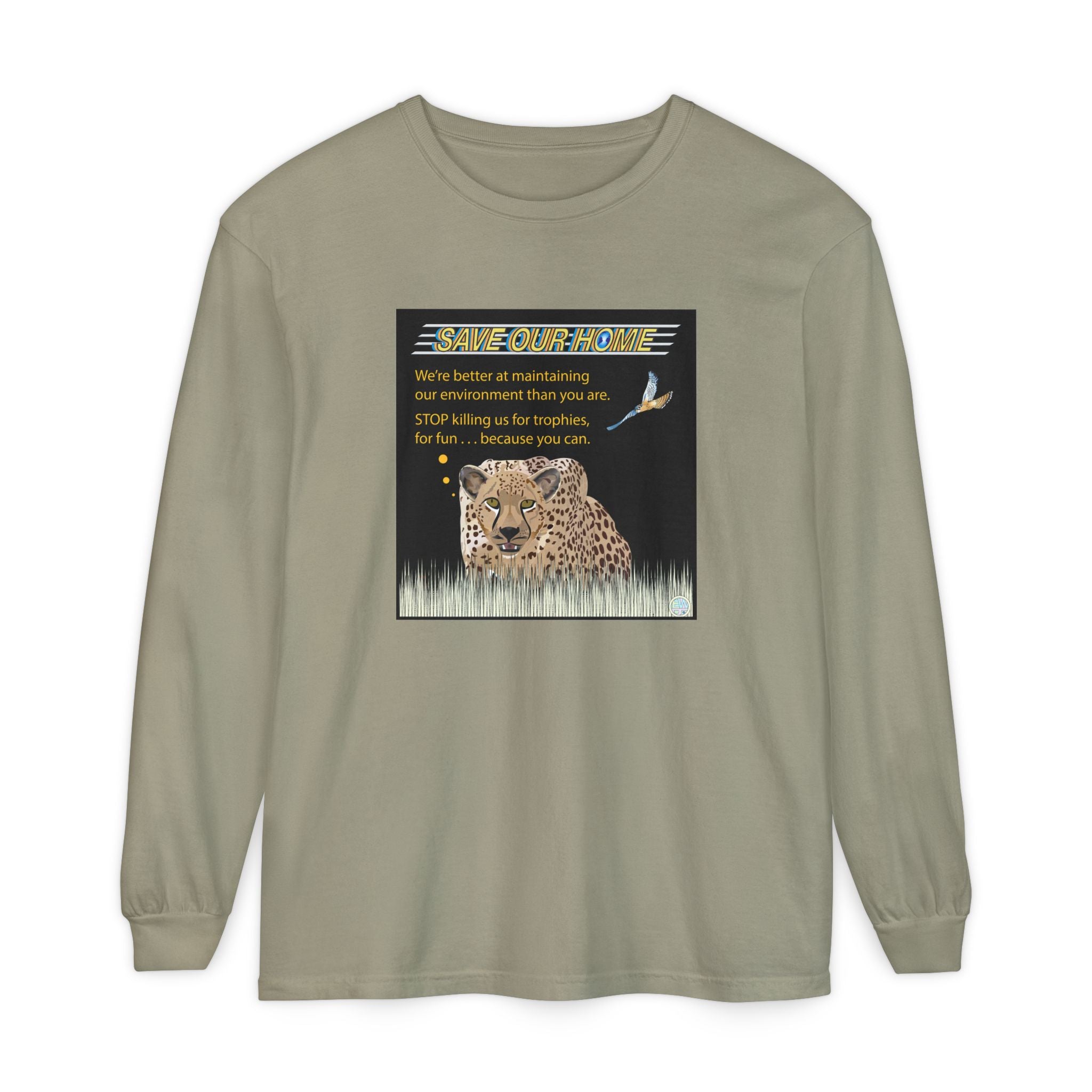 Cheetah Night and Day Long Sleeve Tee