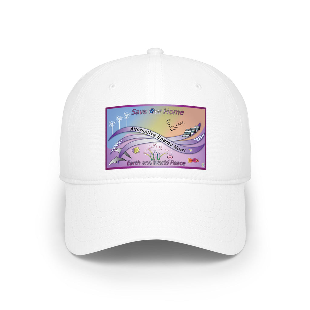 Save Our Planet Clean Energy Baseball Cap — Earth and World Peace Design