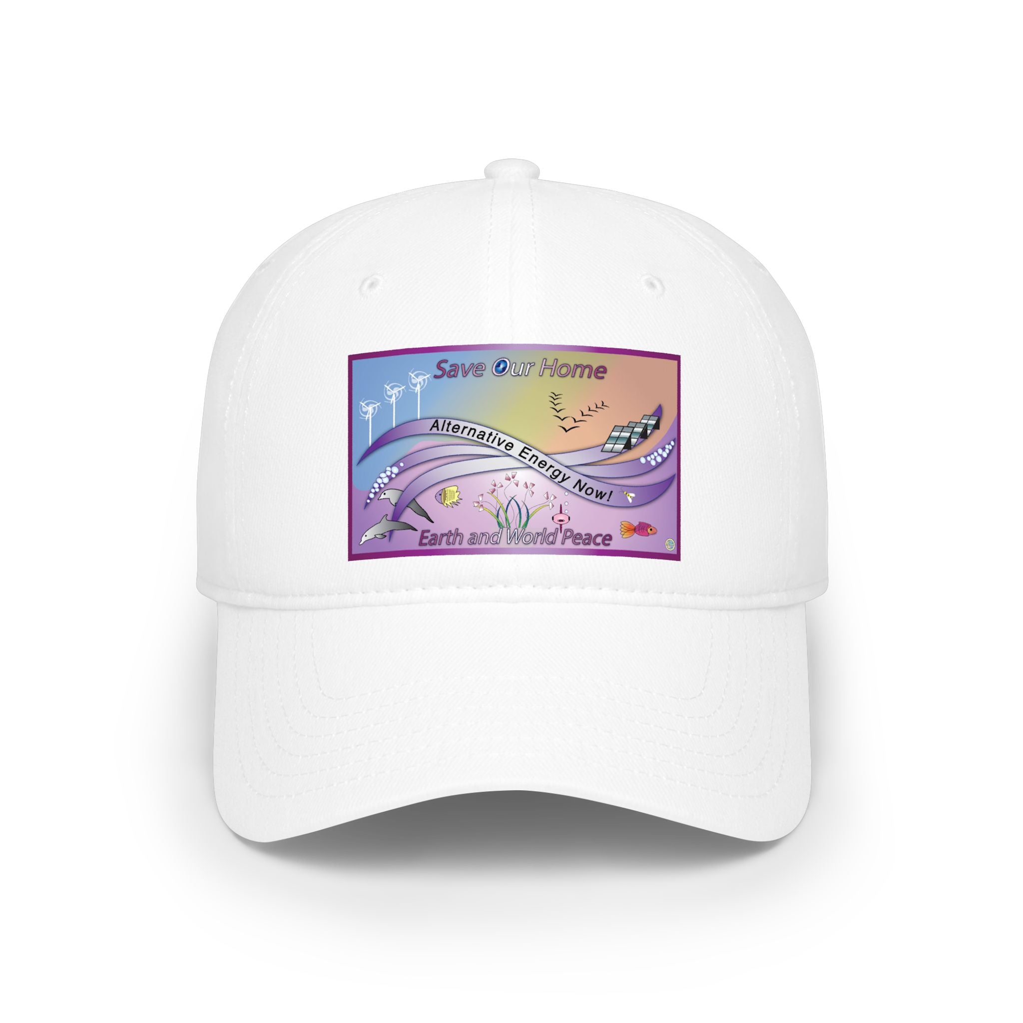Save Our Planet Clean Energy Baseball Cap — Earth and World Peace Design
