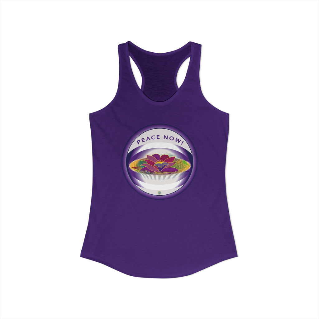 Lotus and Pad  Float Racerback Tank