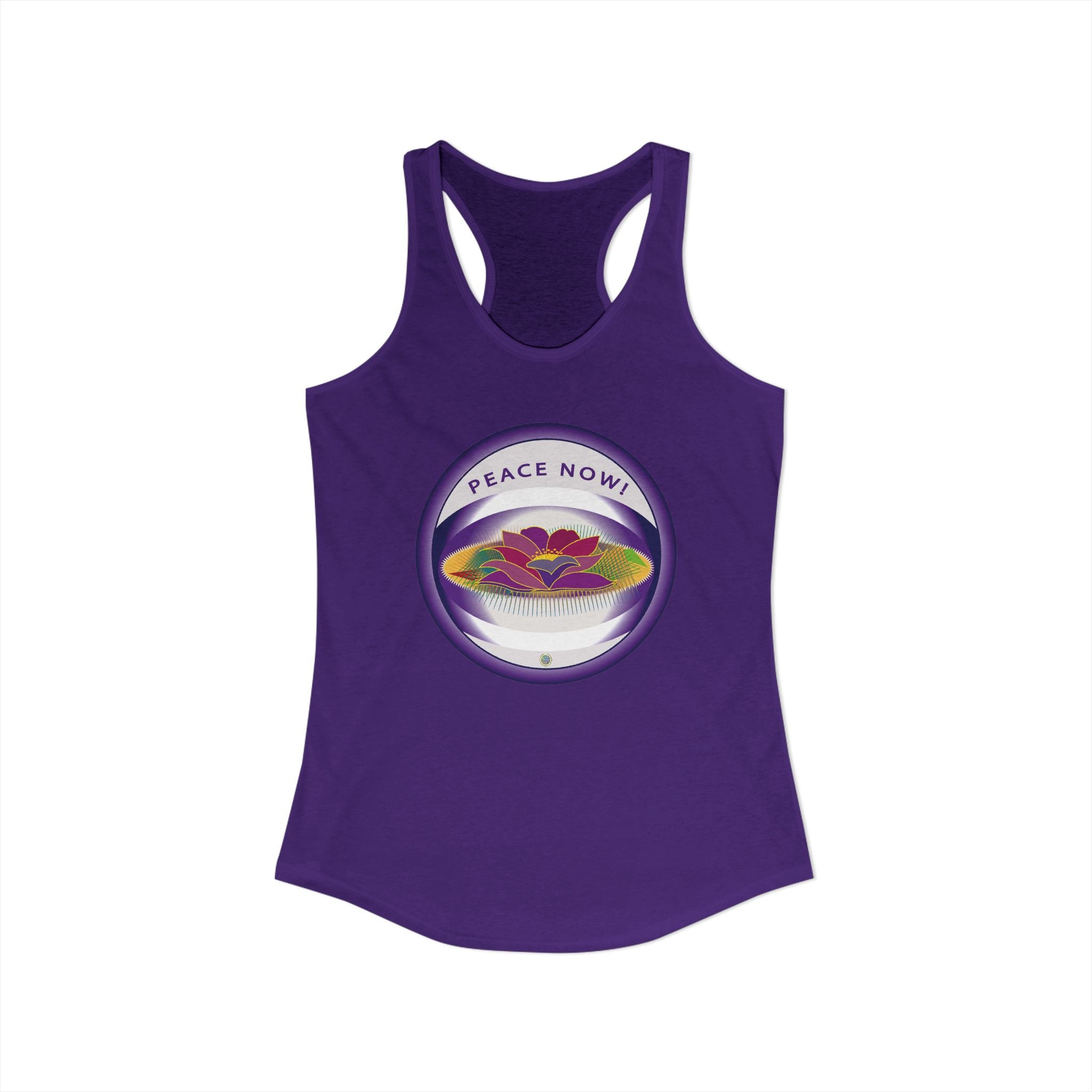 Lotus and Pad  Float Racerback Tank