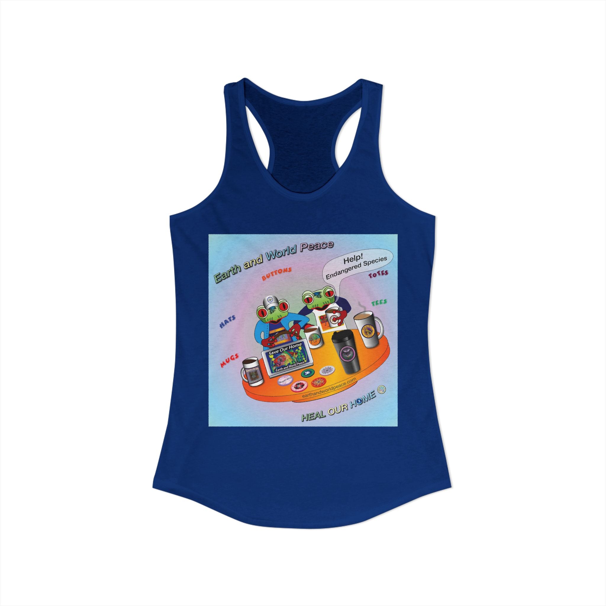 Frog Flying  Promo tank - Racerback Tank