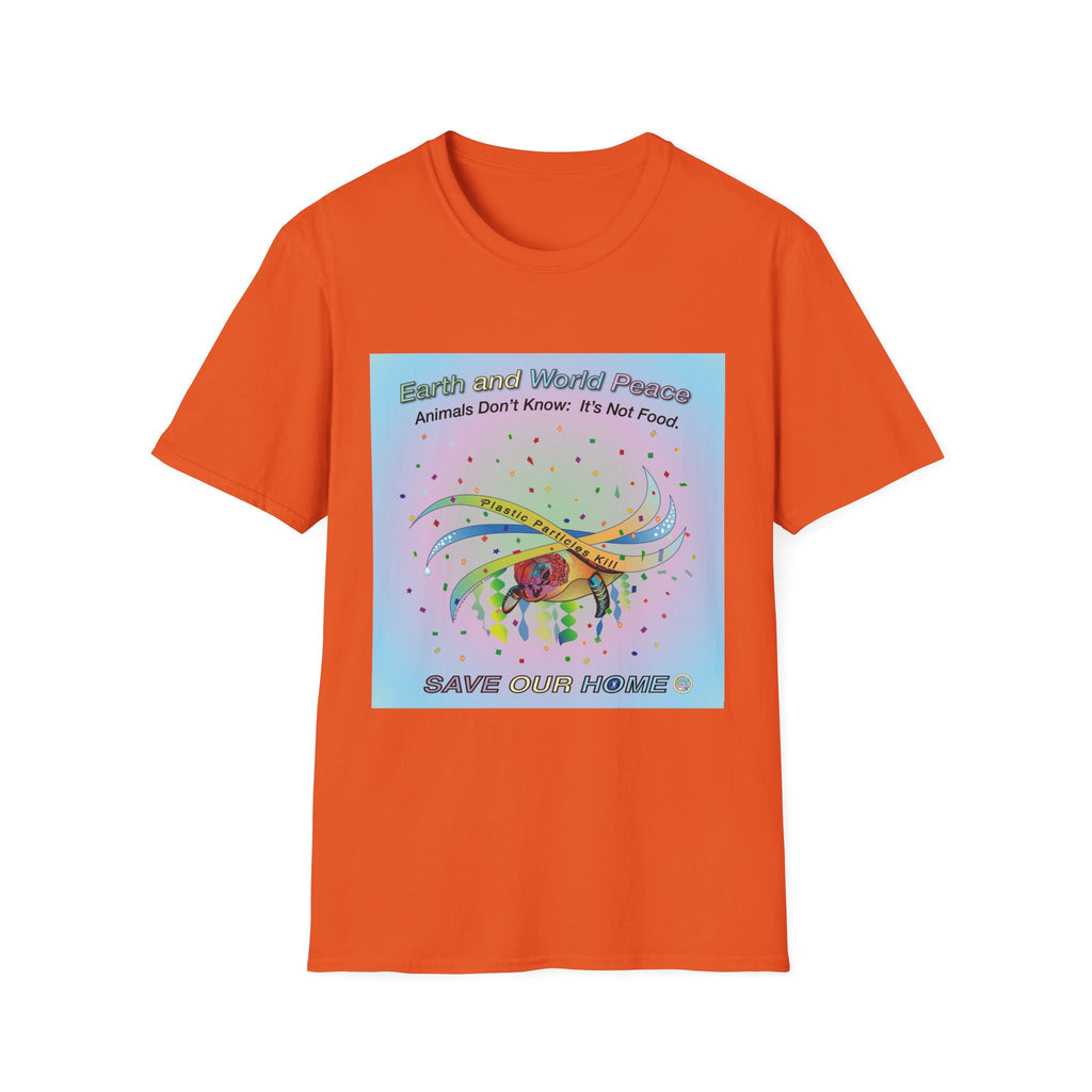 Plastic Pollution Turtle T-Shirt