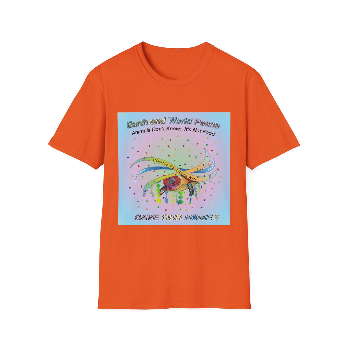 Plastic Pollution Turtle T-Shirt