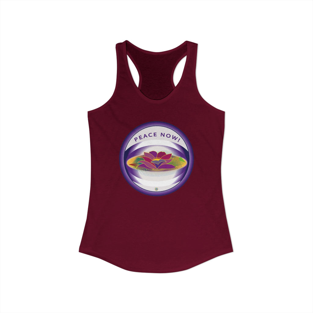 Lotus and Pad  Float Racerback Tank