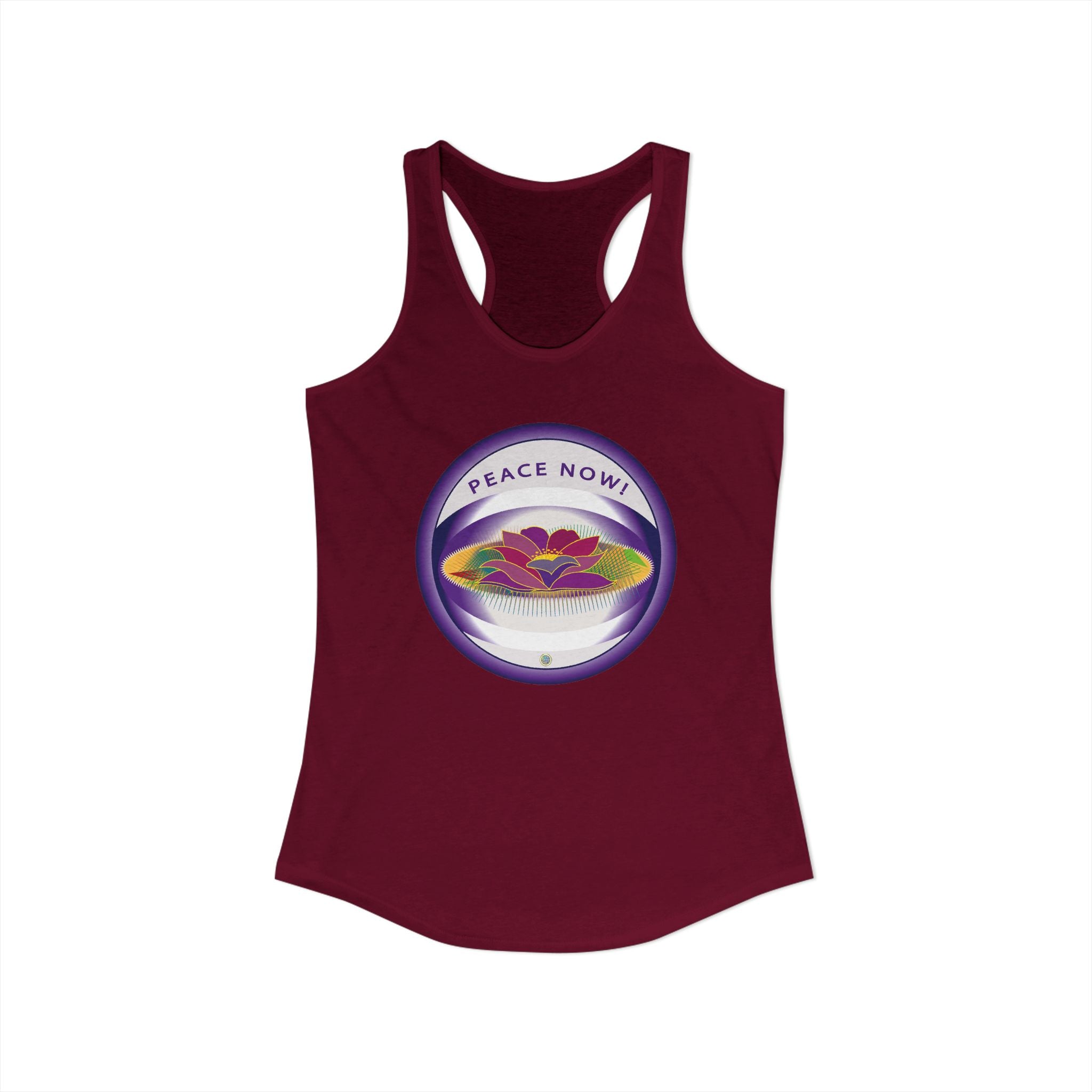 Lotus and Pad  Float Racerback Tank