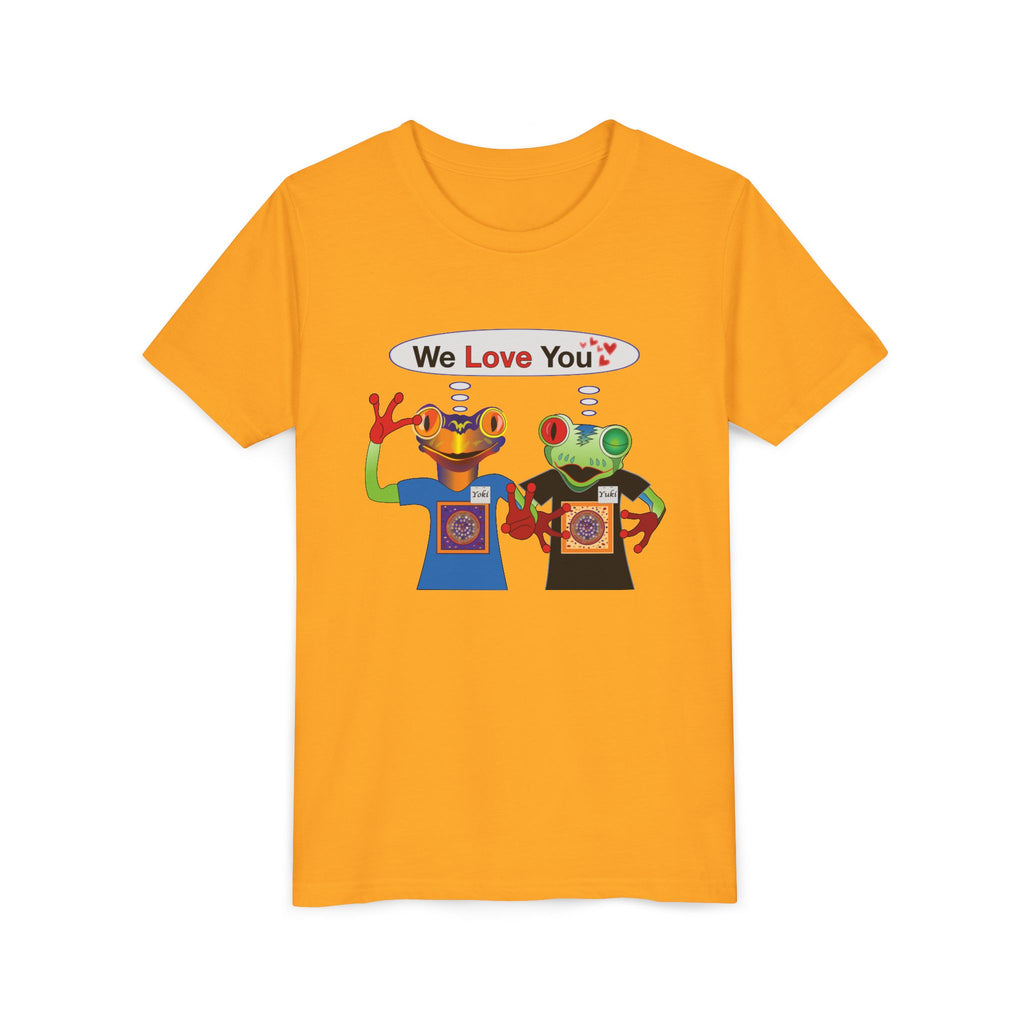 Youth Tee - Mc Frogs say "We Love You" Kids Shirt