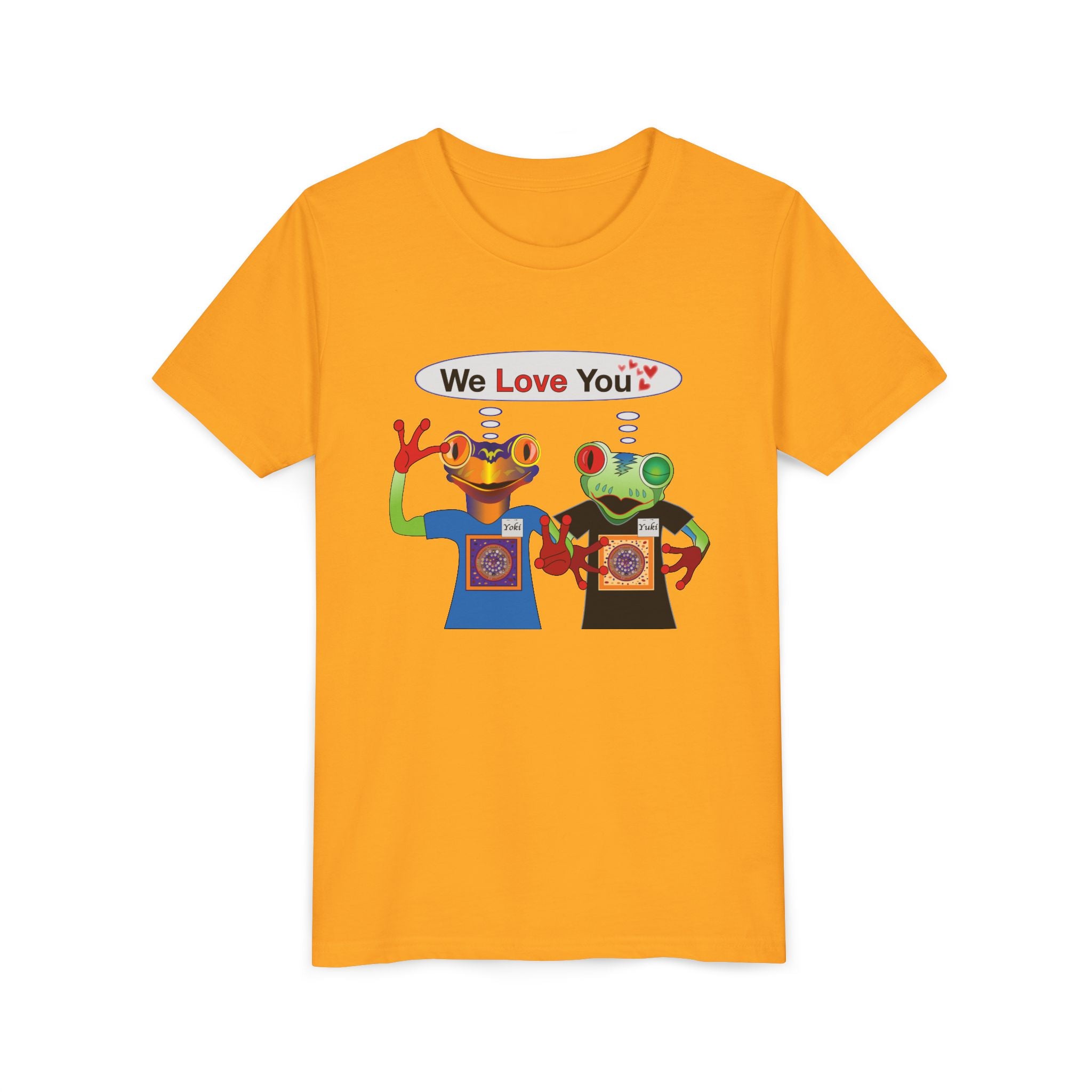 Youth Tee - Mc Frogs say "We Love You" Kids Shirt