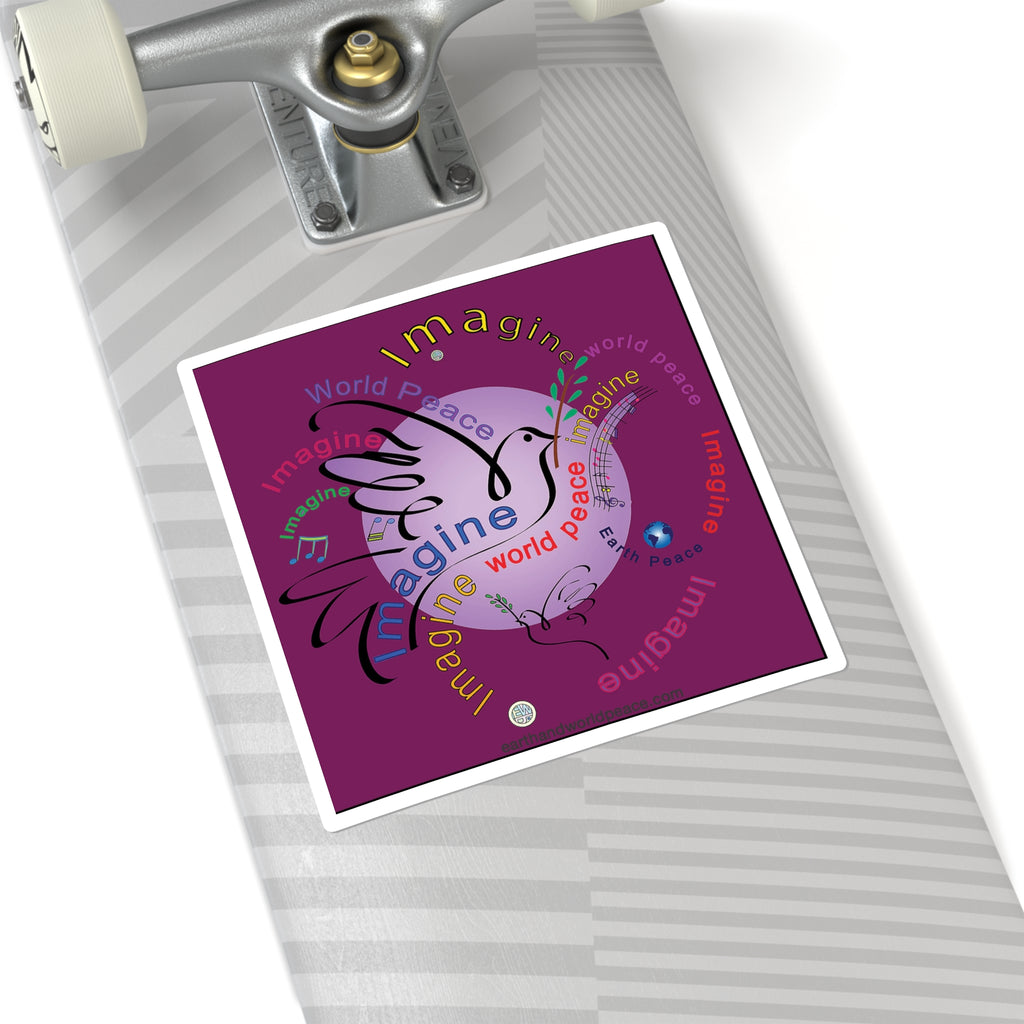 Imagine World Peace 2 Dove Sticker
