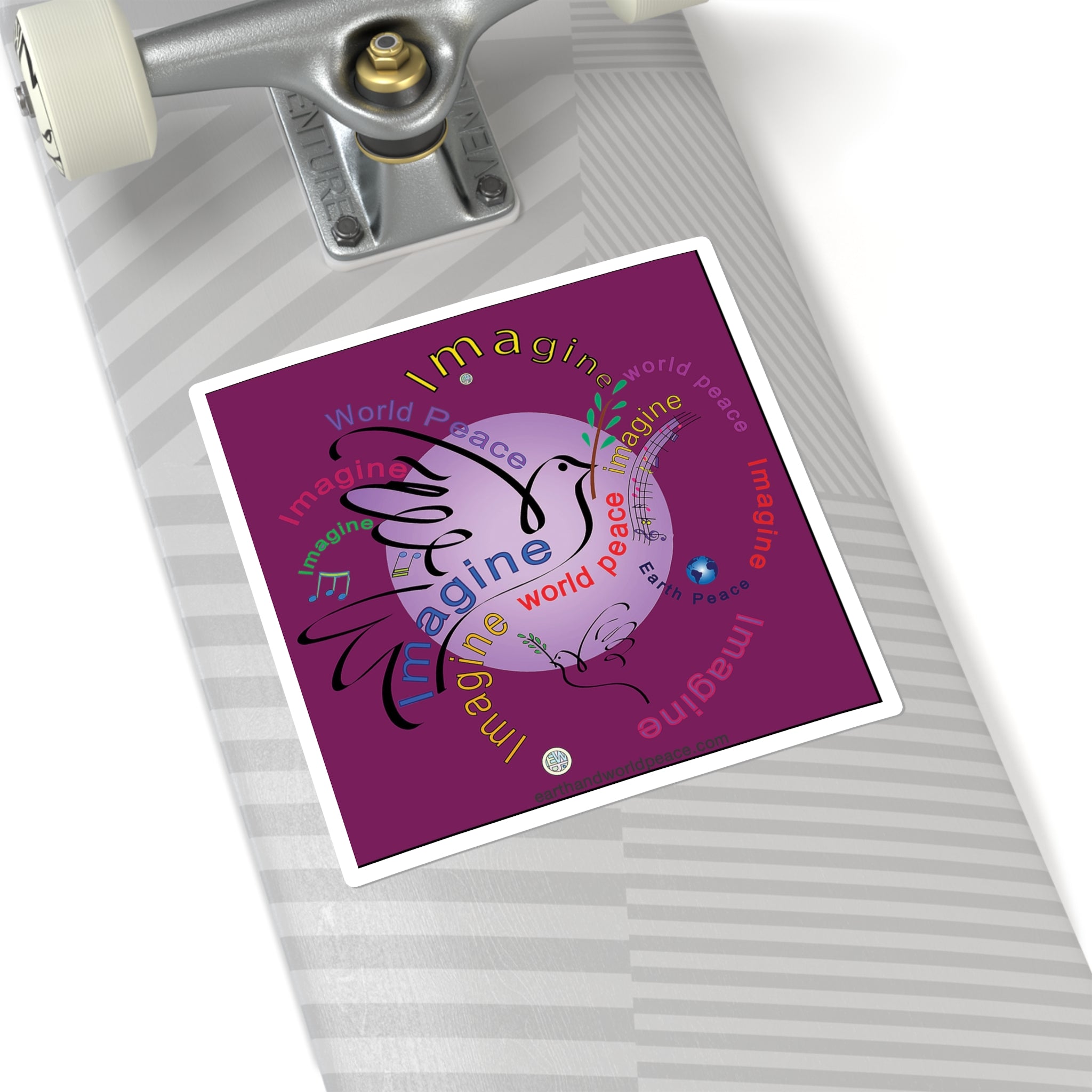 Imagine World Peace 2 Dove Sticker
