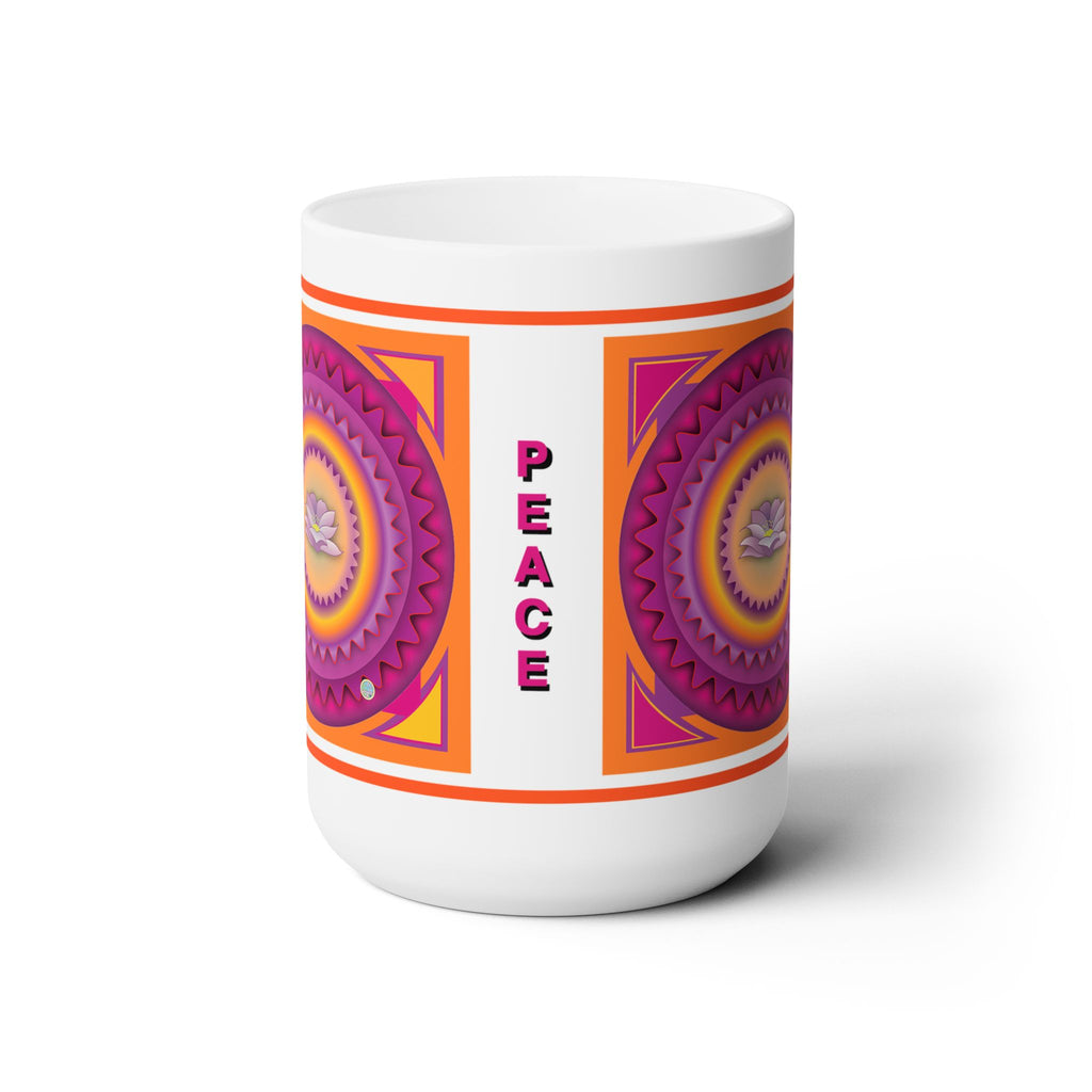 Layered Lotus Peace Mug 15oz