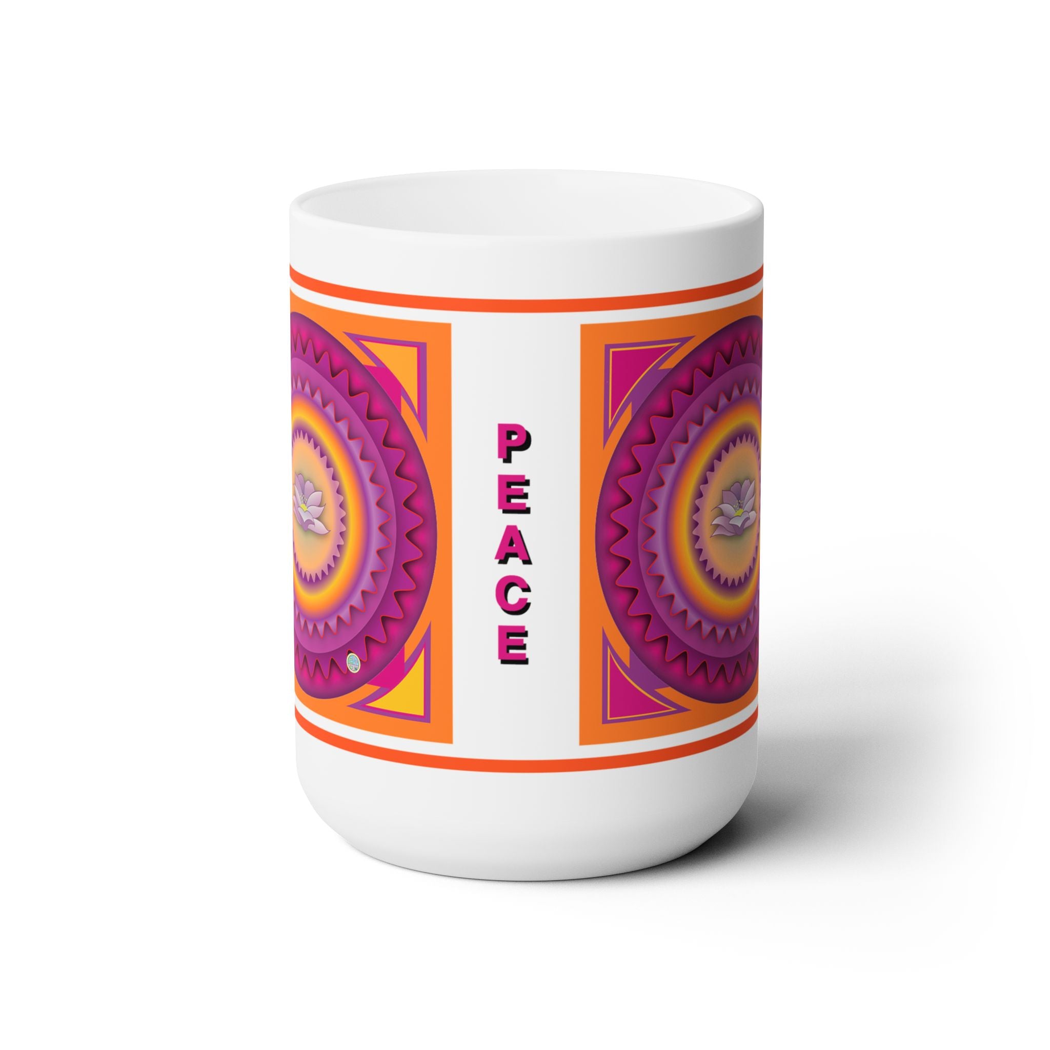 Layered Lotus Peace Mug 15oz