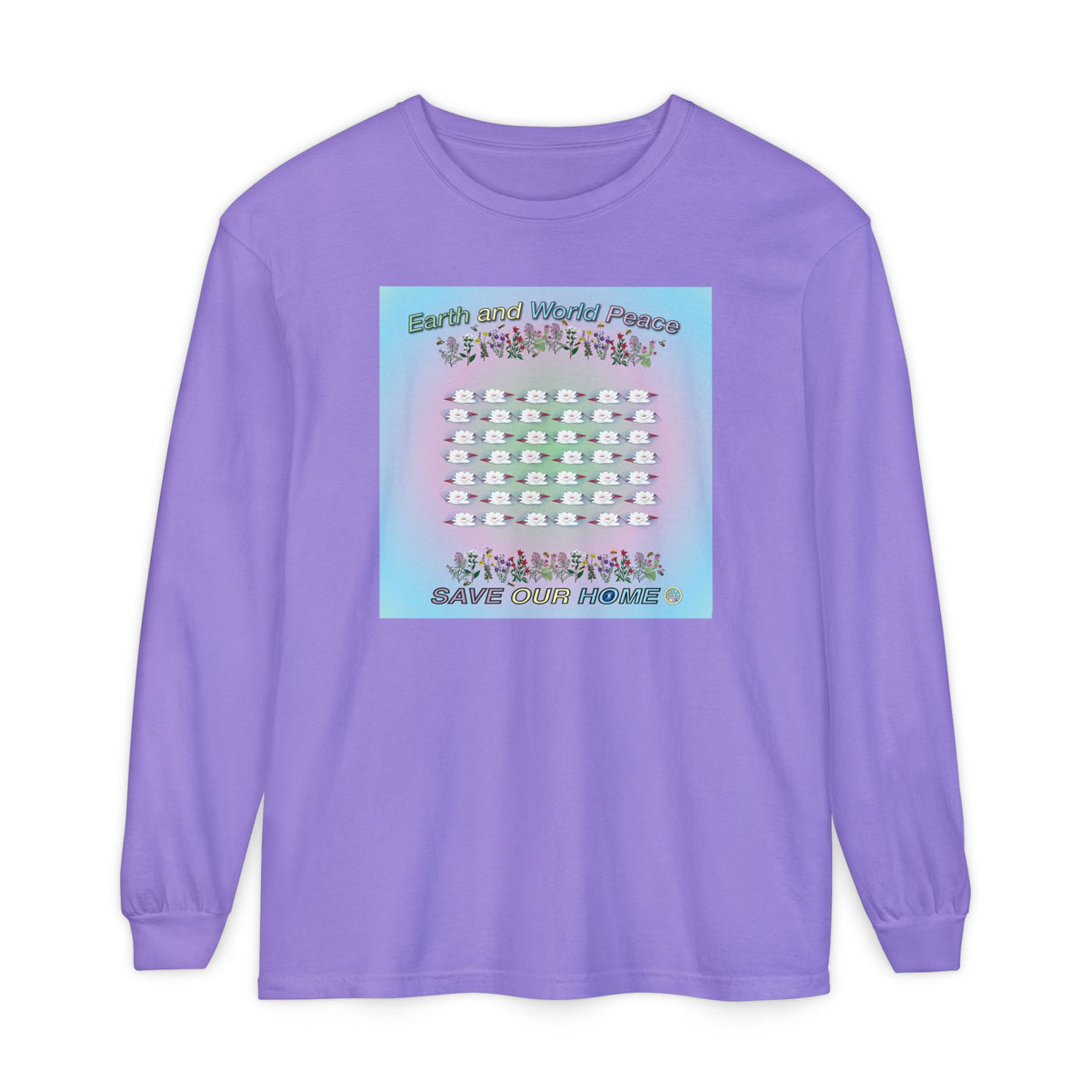 Lotus Flowers Long Sleeve Tee