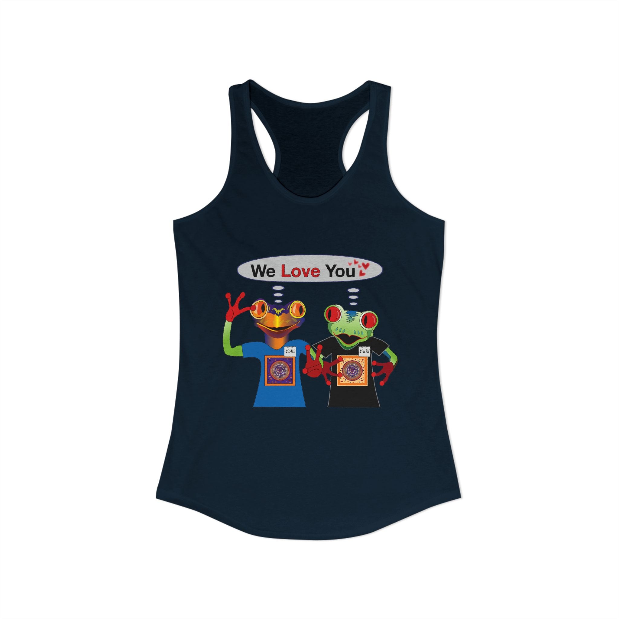 Frog Sticker Tank Tops We Love You