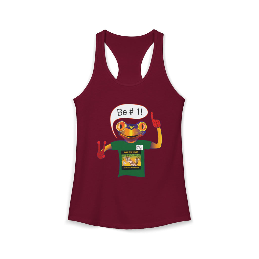 Frog Sticker Tank Tops Be # 1