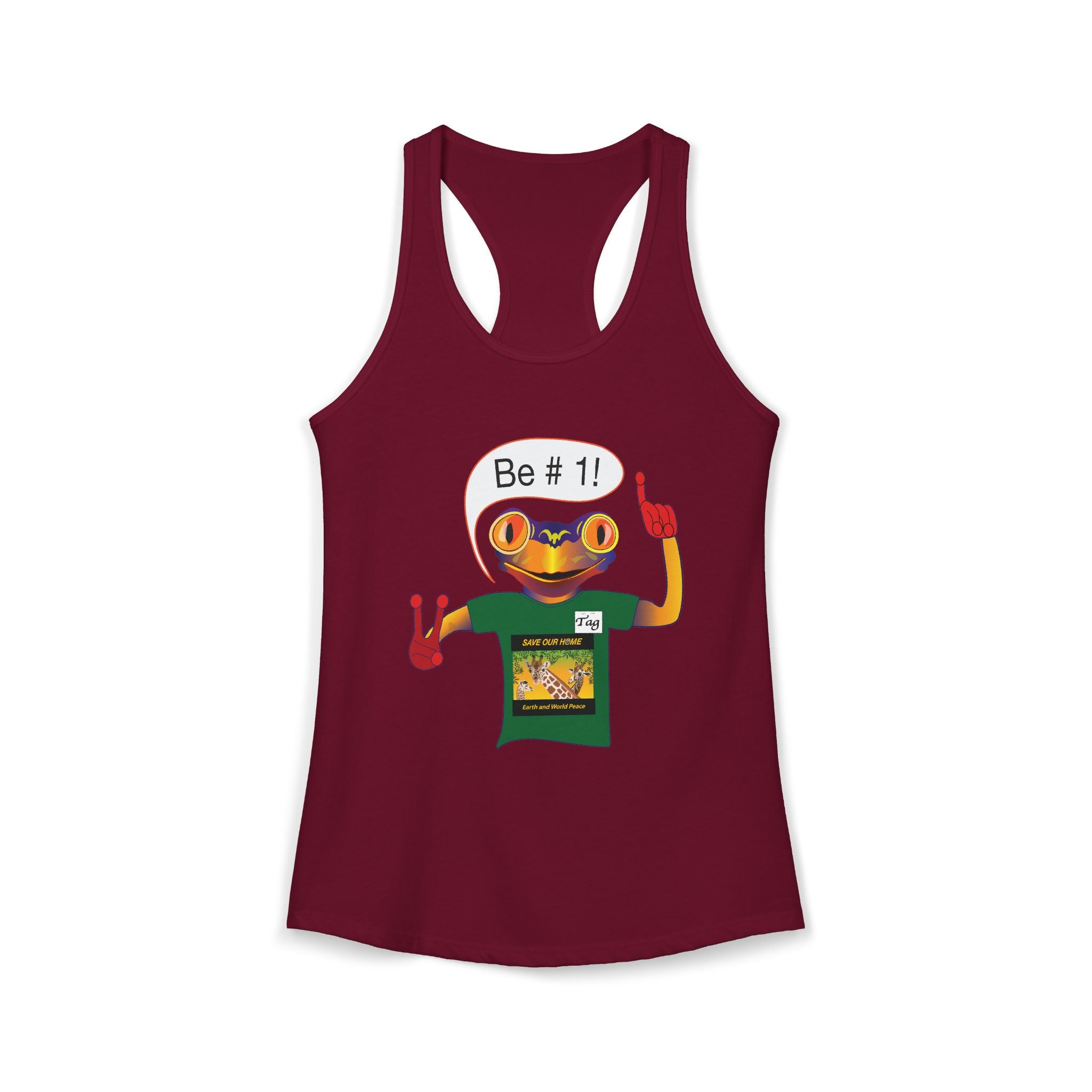 Frog Sticker Tank Tops Be # 1