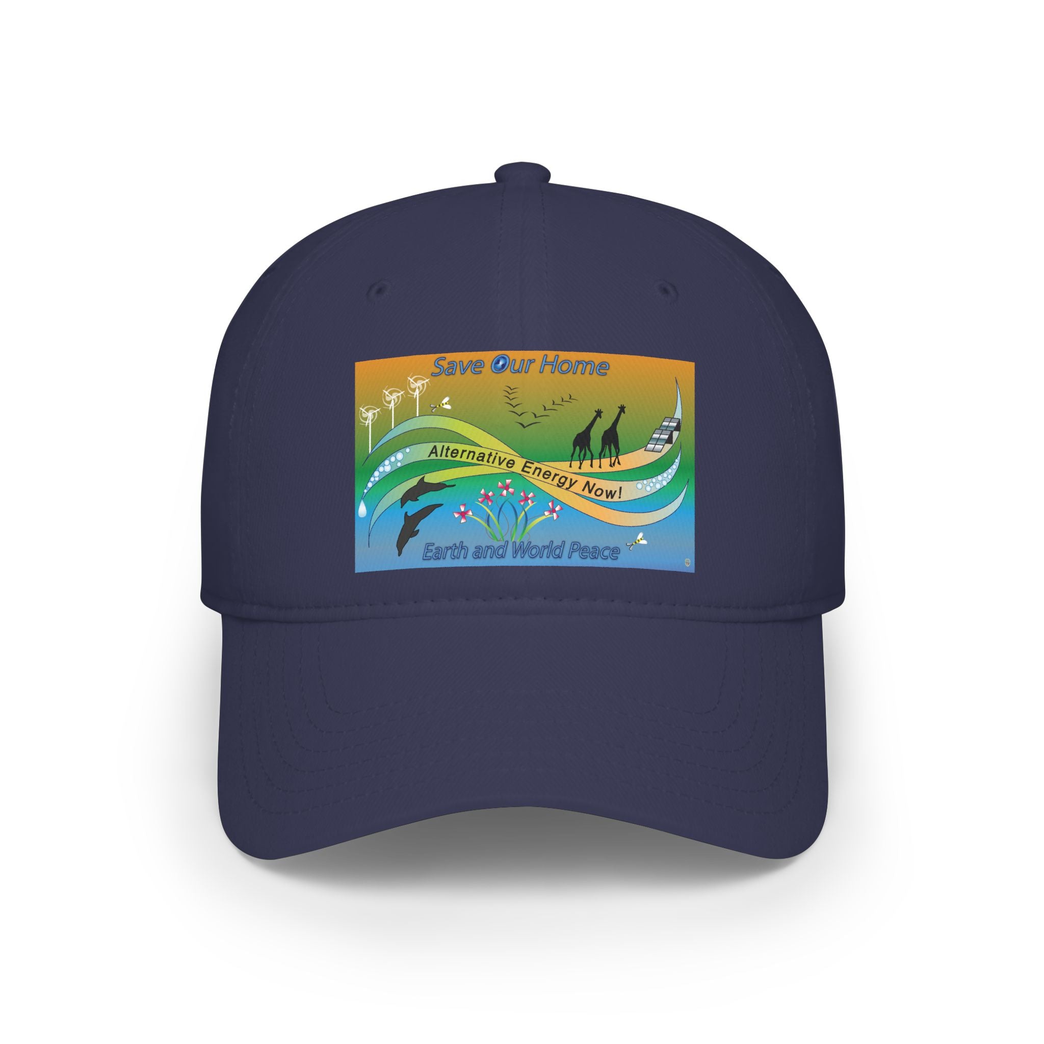 Alternative Energy  Baseball Cap — "Save Our Home" Earth & World Peace Design