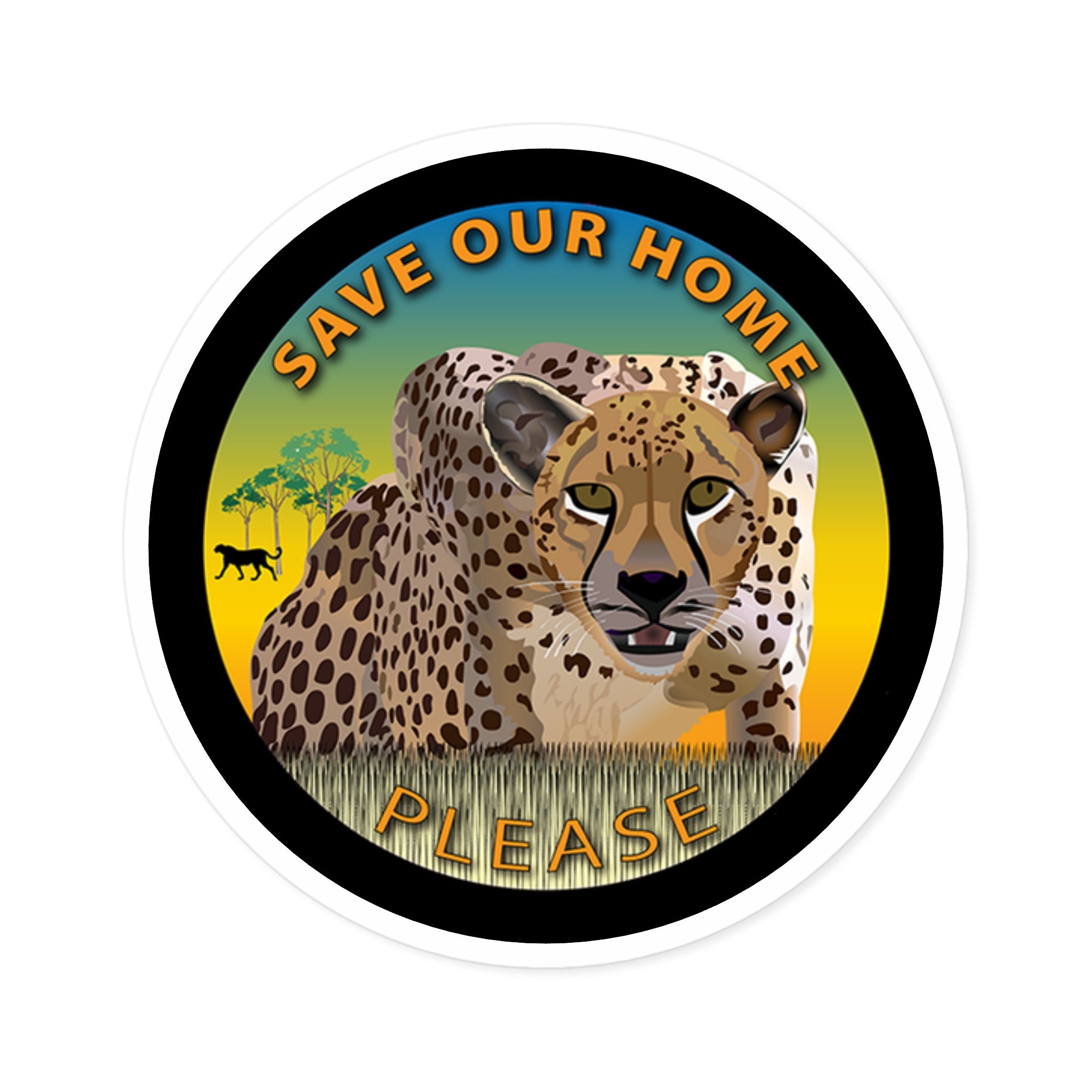 CheetahEndangered, Indoor\Outdoor Stickers