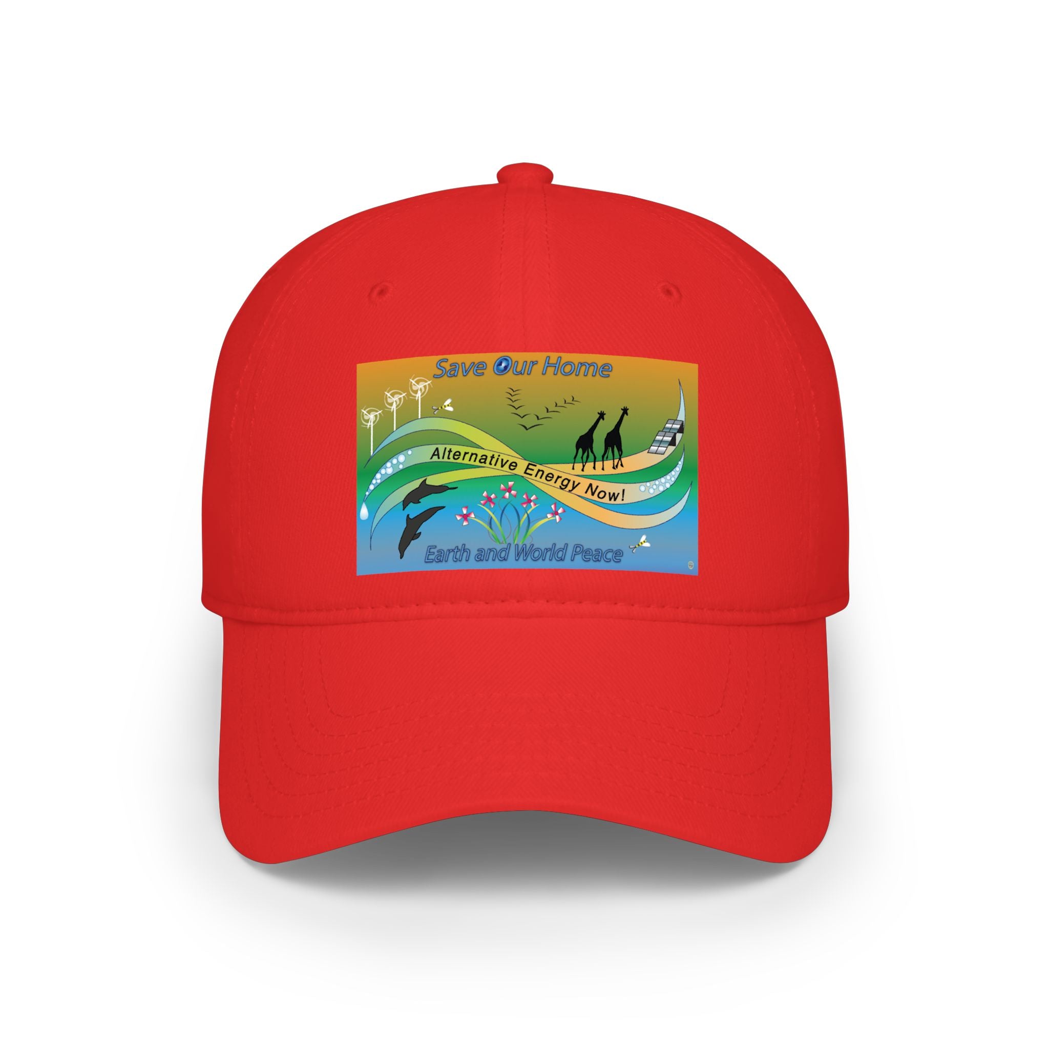 Alternative Energy  Baseball Cap — "Save Our Home" Earth & World Peace Design