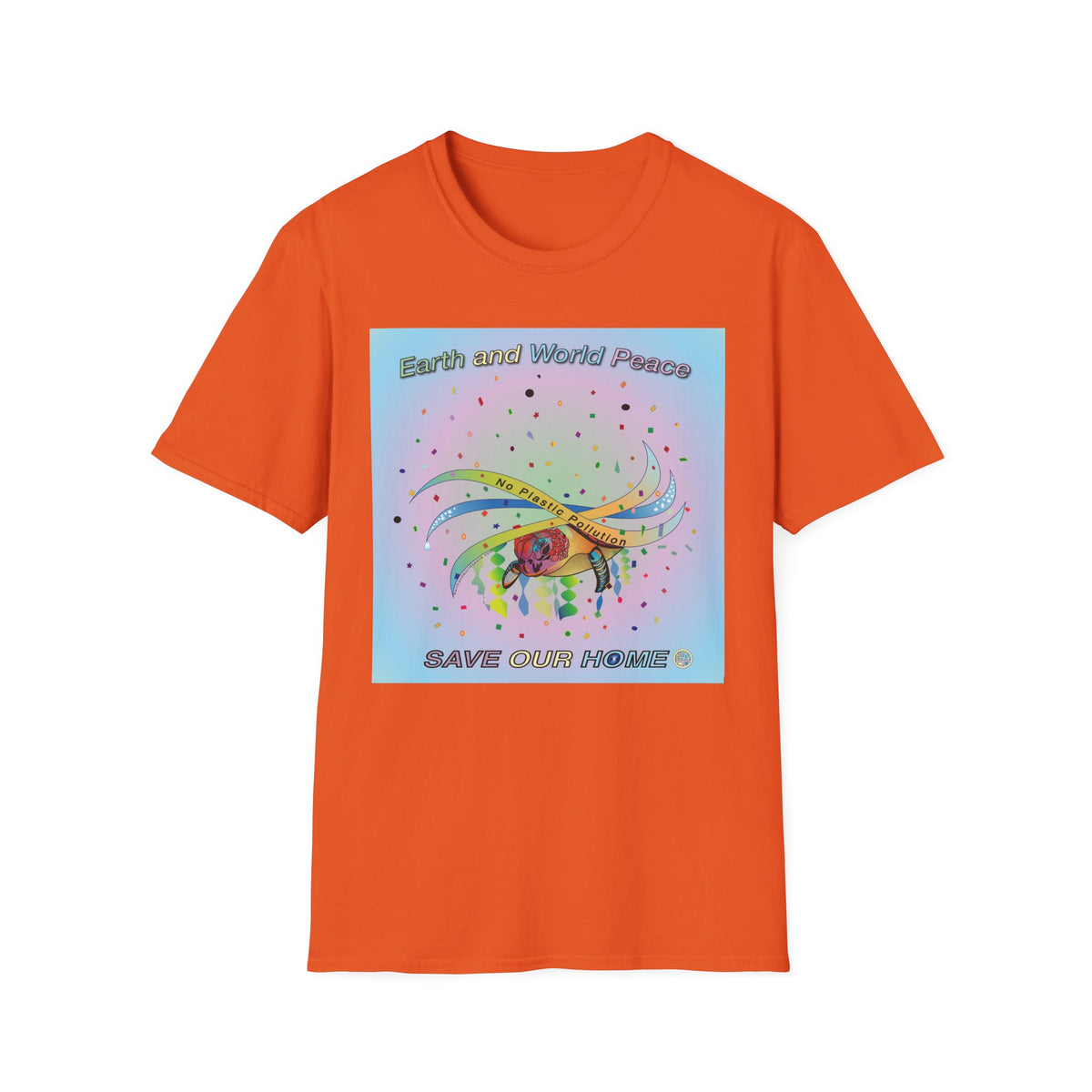 Plastic Pollution Turtle T-Shirt