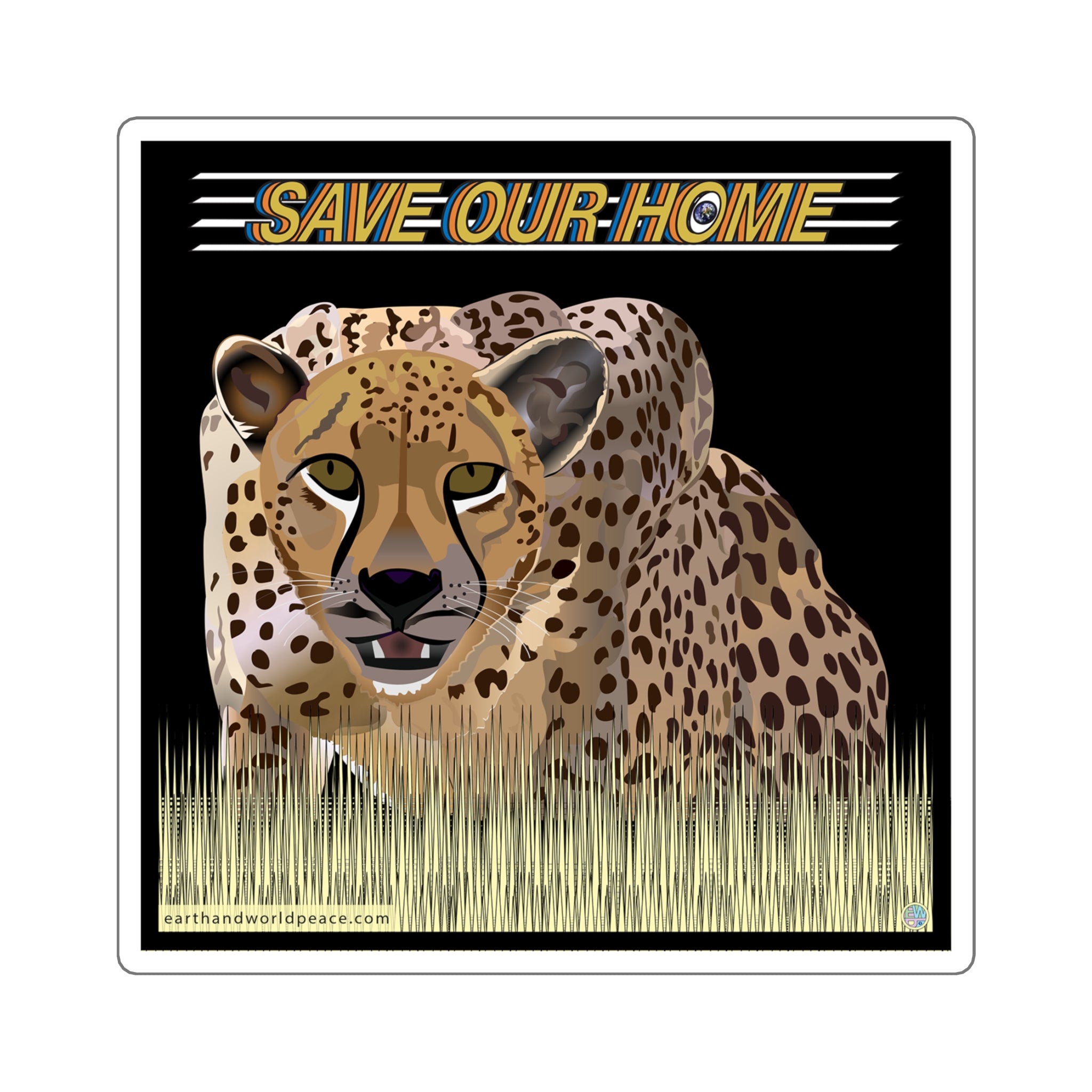 Cheeta 6" Sticker