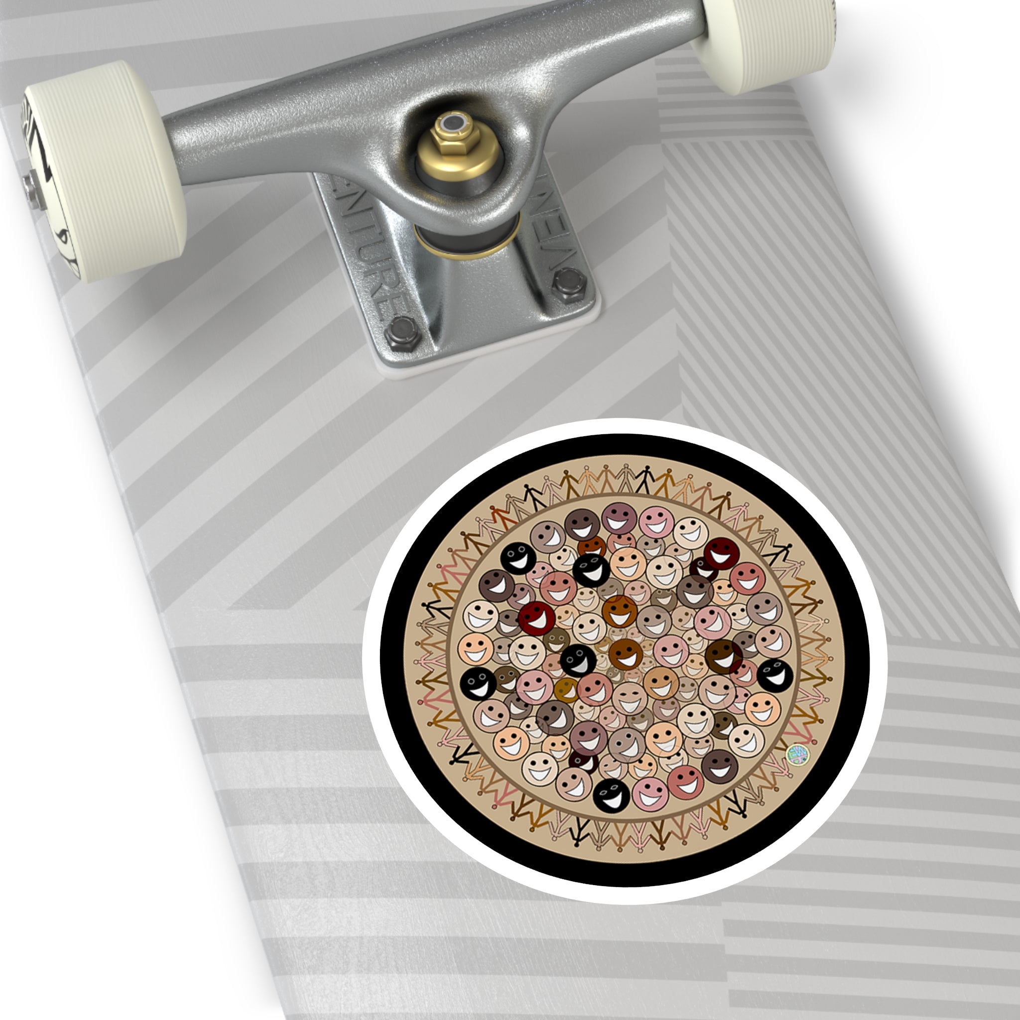 Celebrating Diversity Indoor Outdoor Round Sticker
