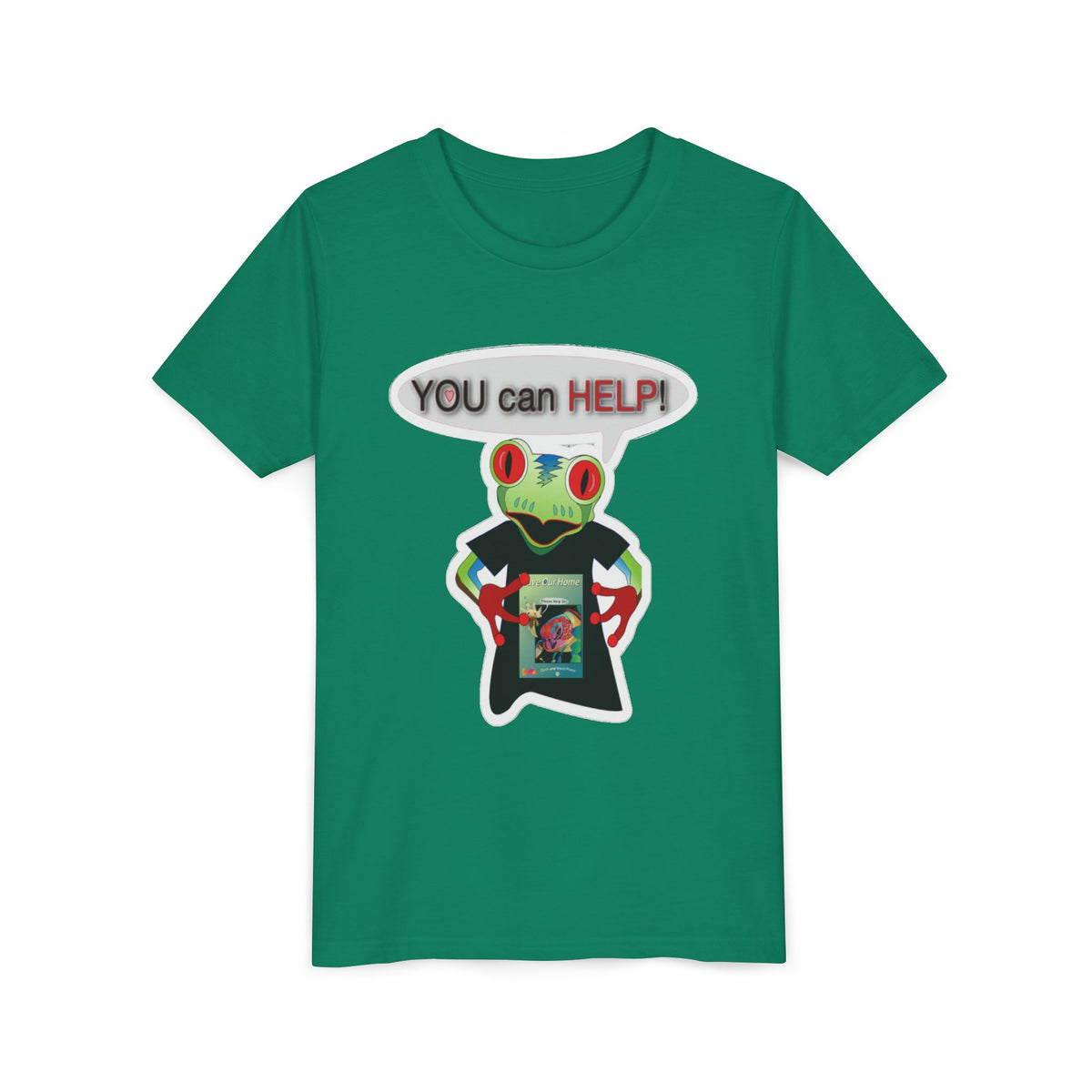 Mc Frog: You Can Help Sticker Tee
