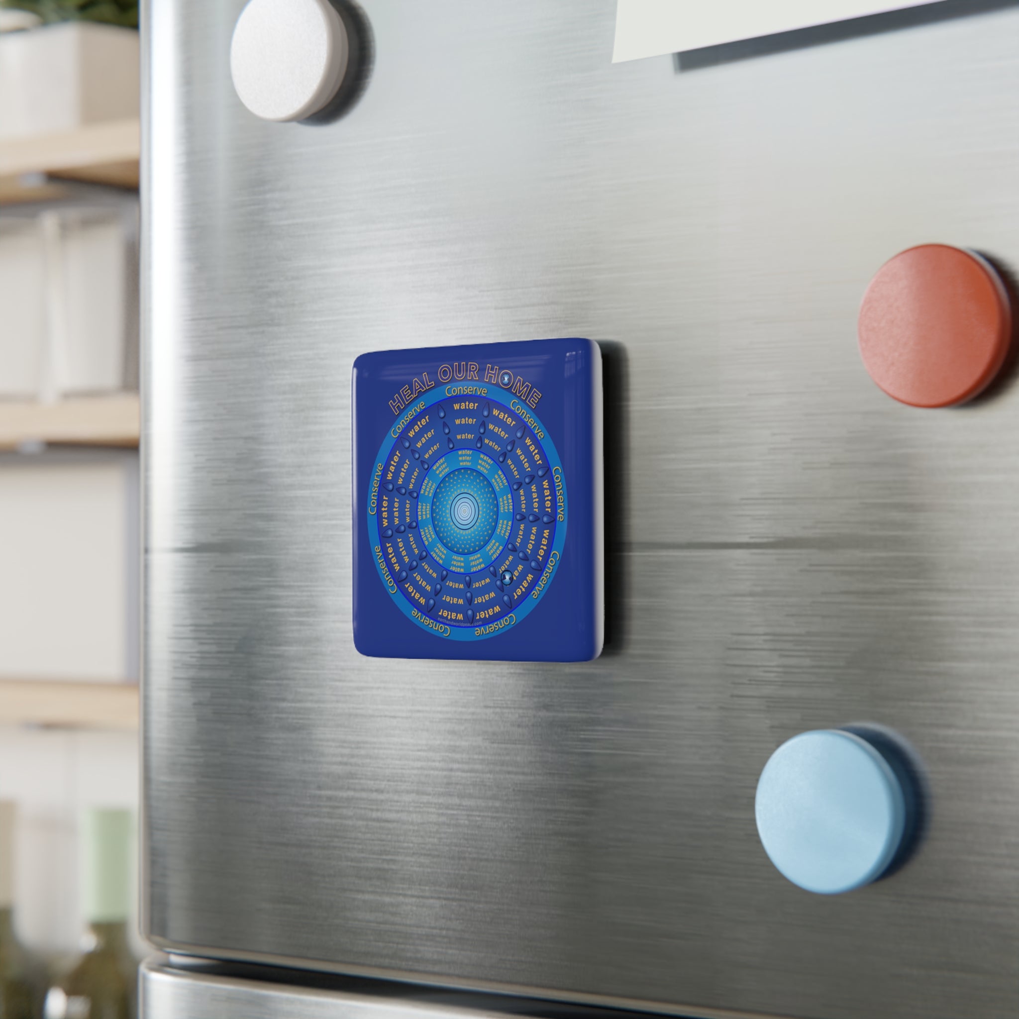 Conserve Water - 2" Porcelain Magnet