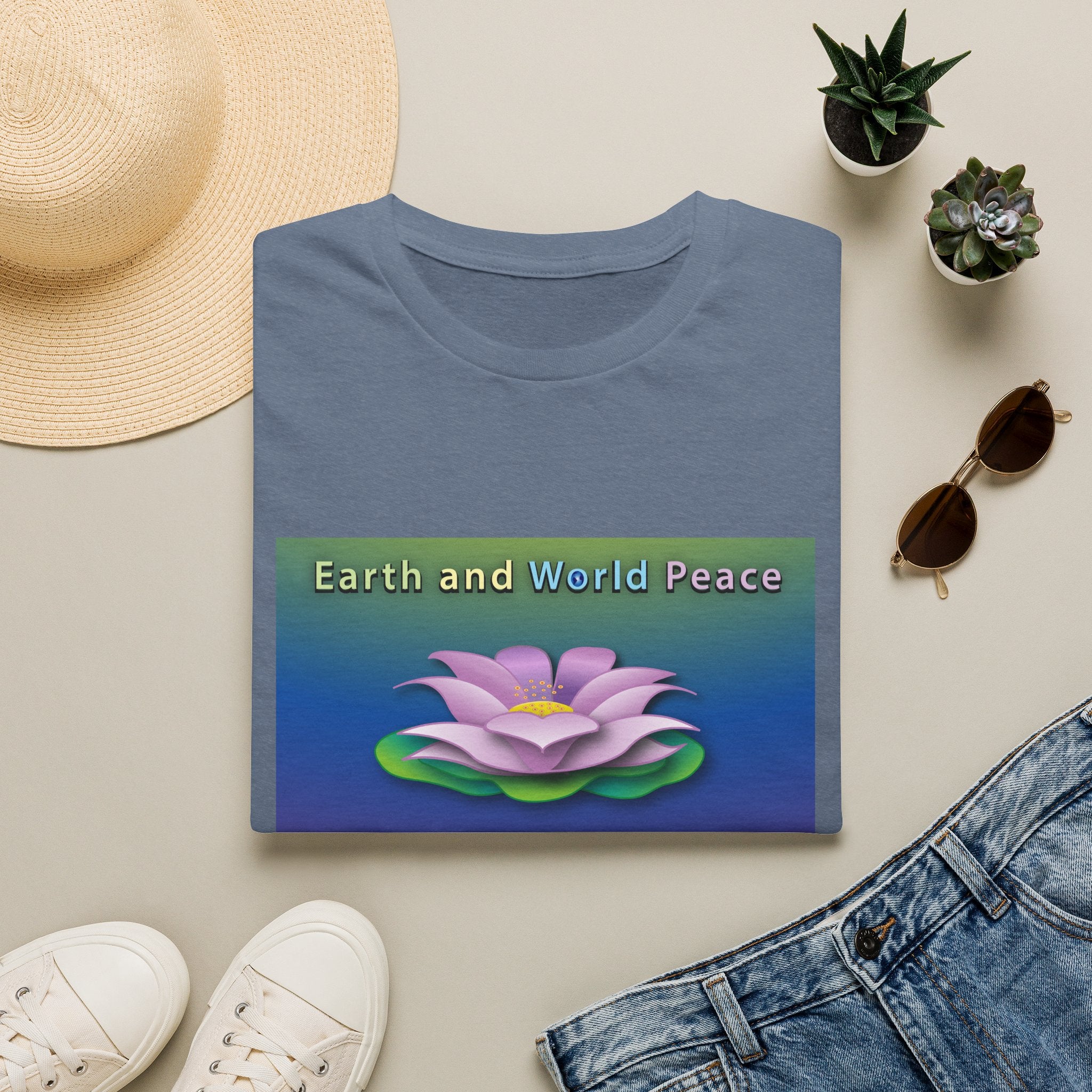 Floating Lotus Unisex Softstyle Tee