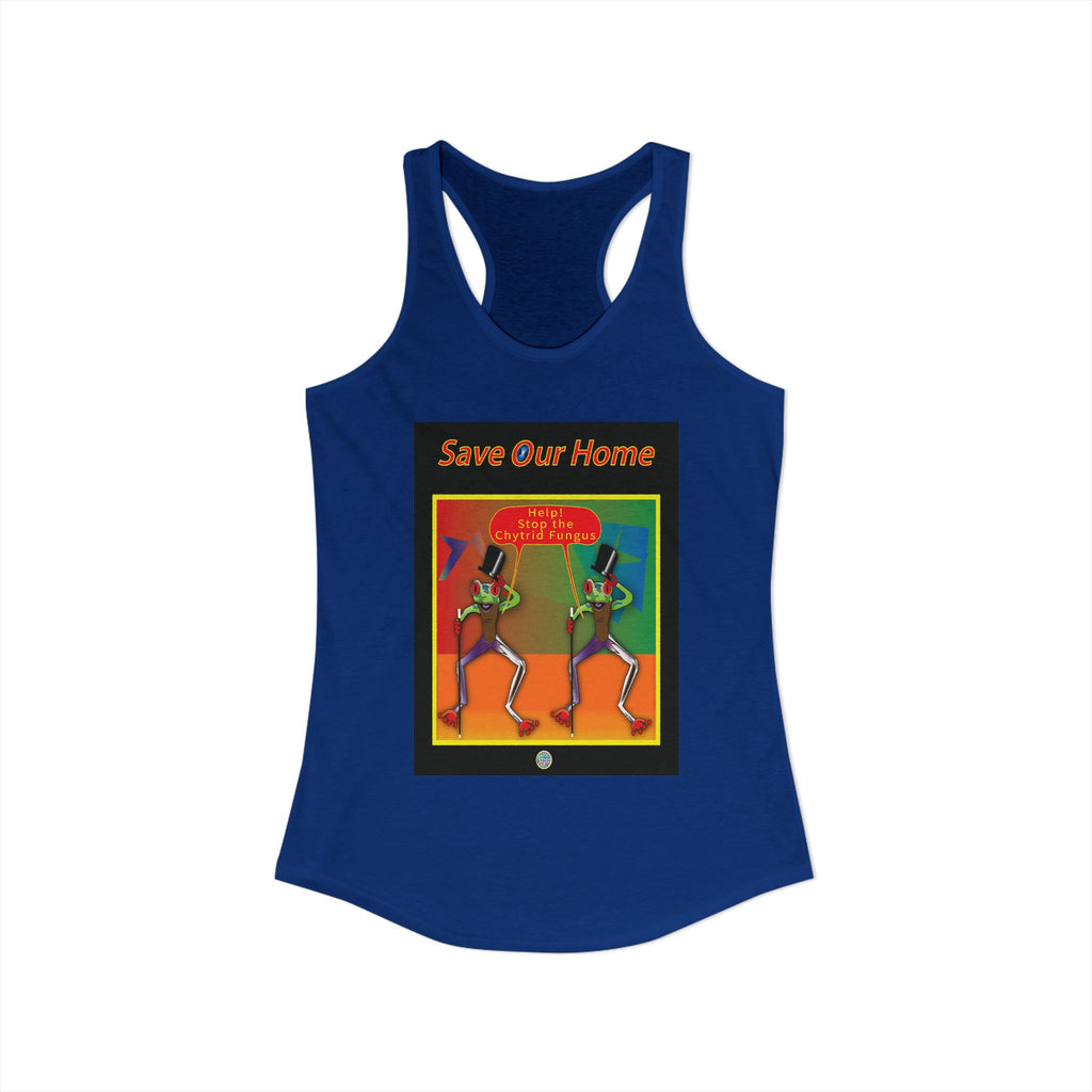 Two Frog, Two Tops Hats, and Two Canes - Racerback Tank