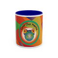Frog Earth Bubble — Two-Tone Coffee Cup (11oz)