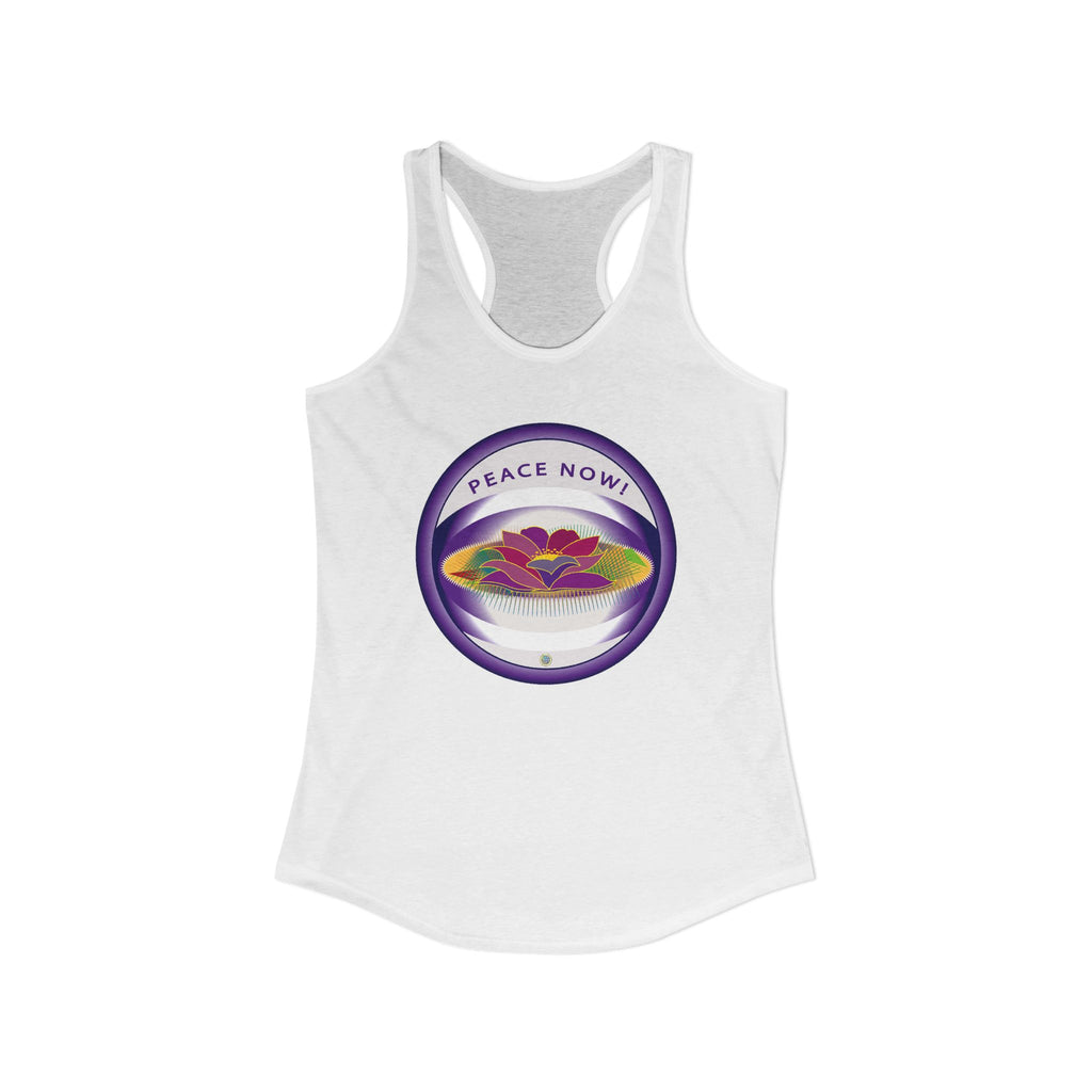 Lotus and Pad  Float Racerback Tank