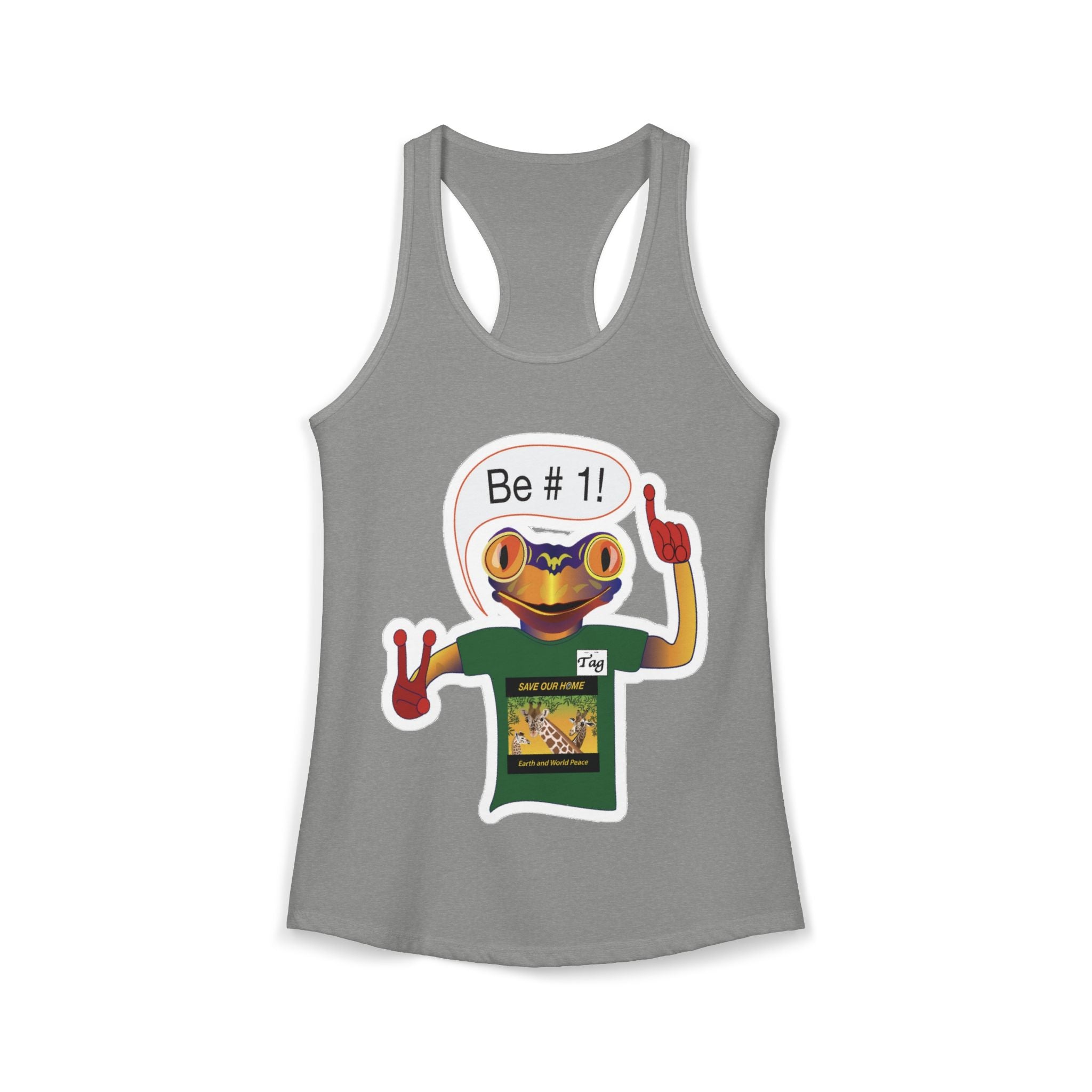 Frog Sticker Tank Tops Be # 1