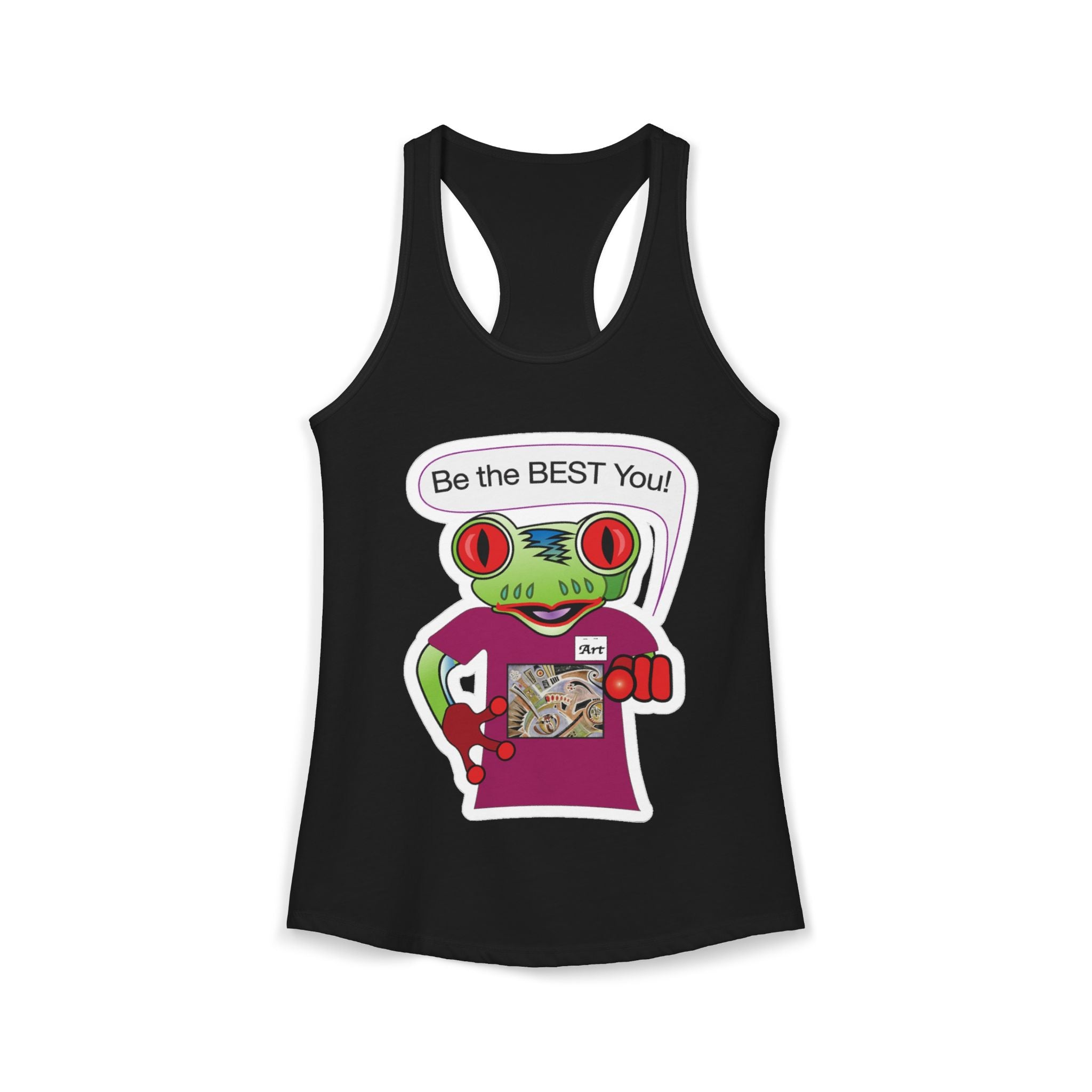 Frog Sticker Tank Tops Be the Best You Can Be