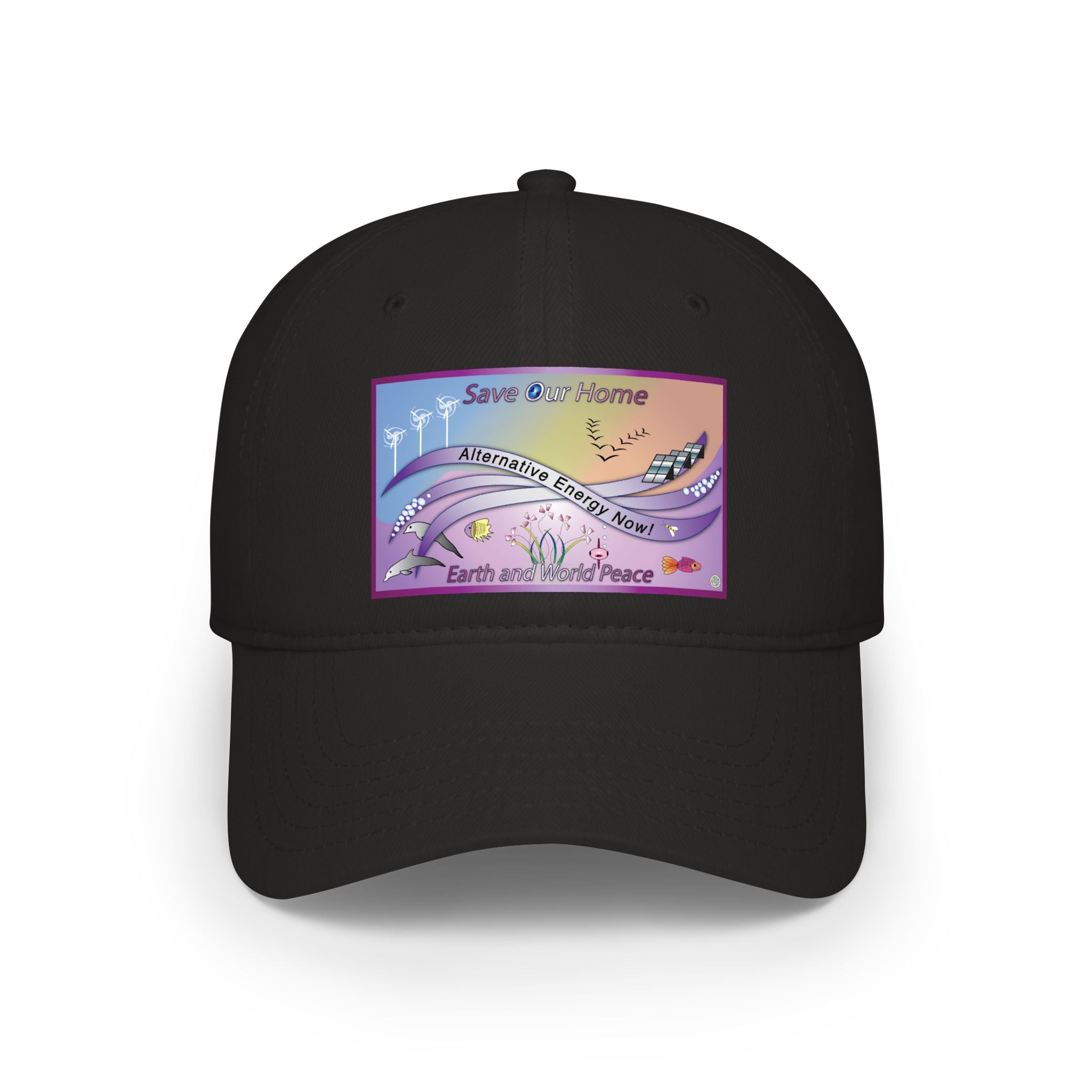 Save Our Planet Clean Energy Baseball Cap — Earth and World Peace Design