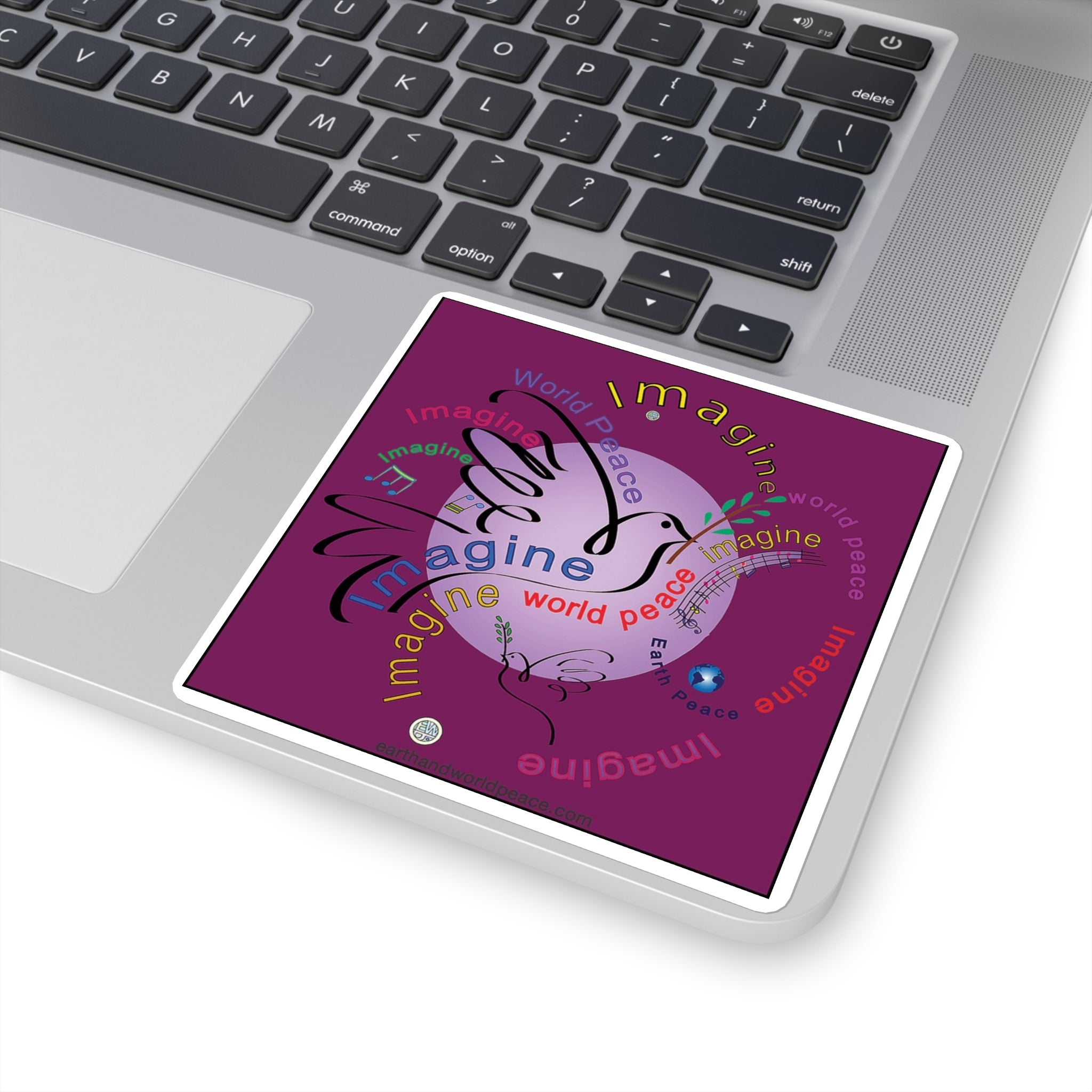 Imagine World Peace 2 Dove Sticker