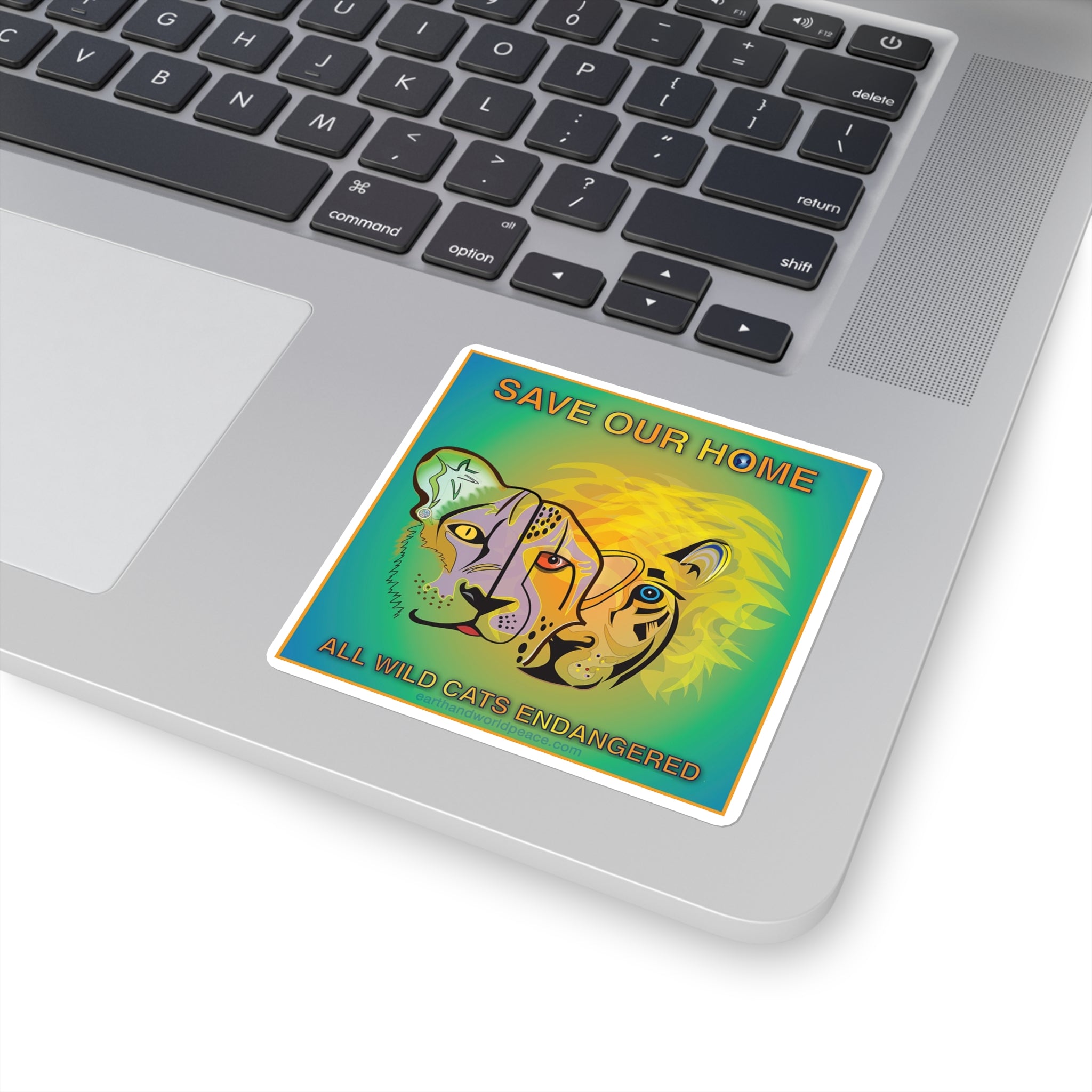 Cat Trio Lioness, Cheetah, Lion Sticker